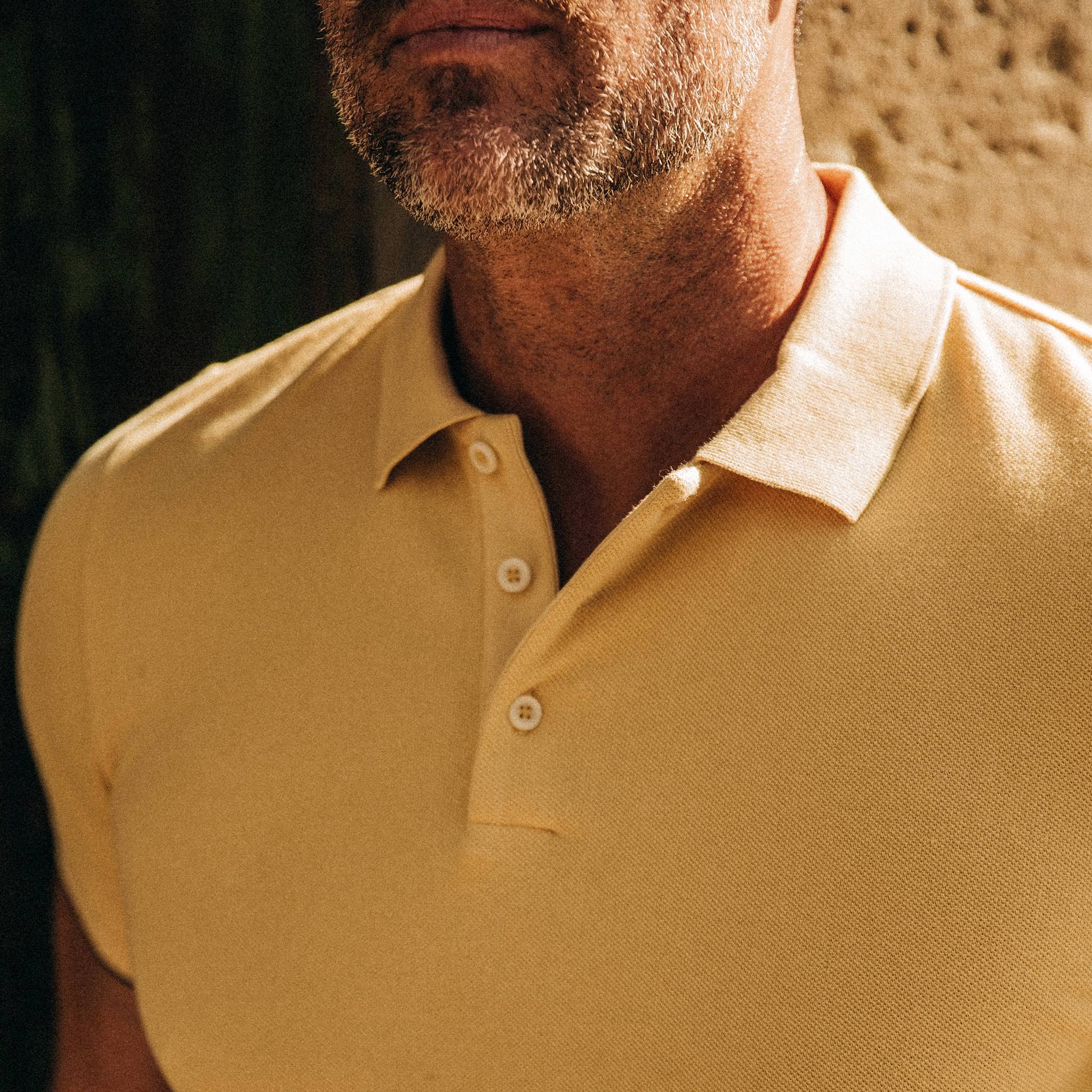 The Pique Polo in Straw - Image 3
