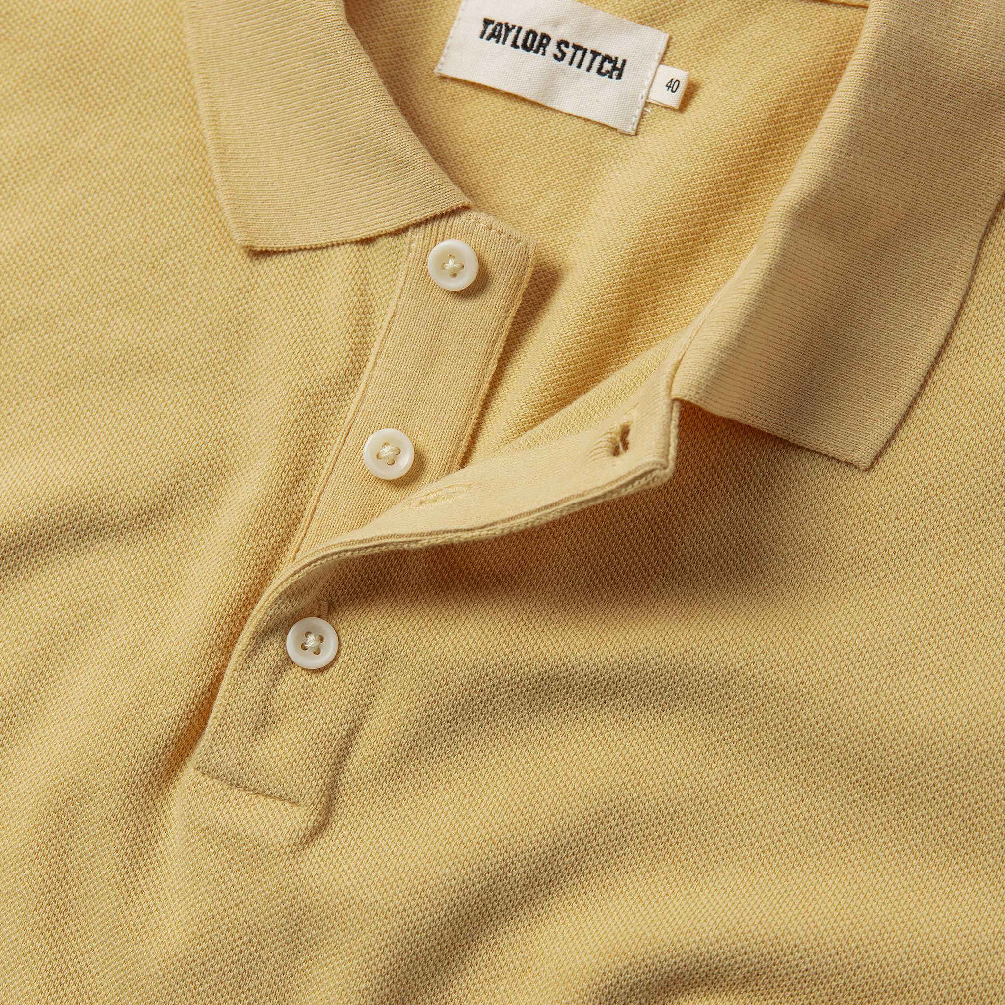 The Pique Polo in Straw - Image 5