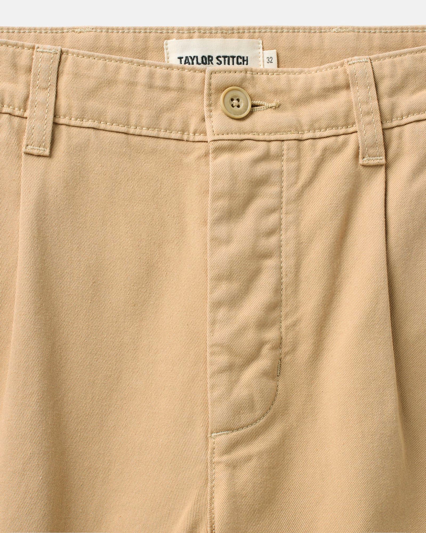 The Pleated Short in Organic Field Khaki Twill - Image 5
