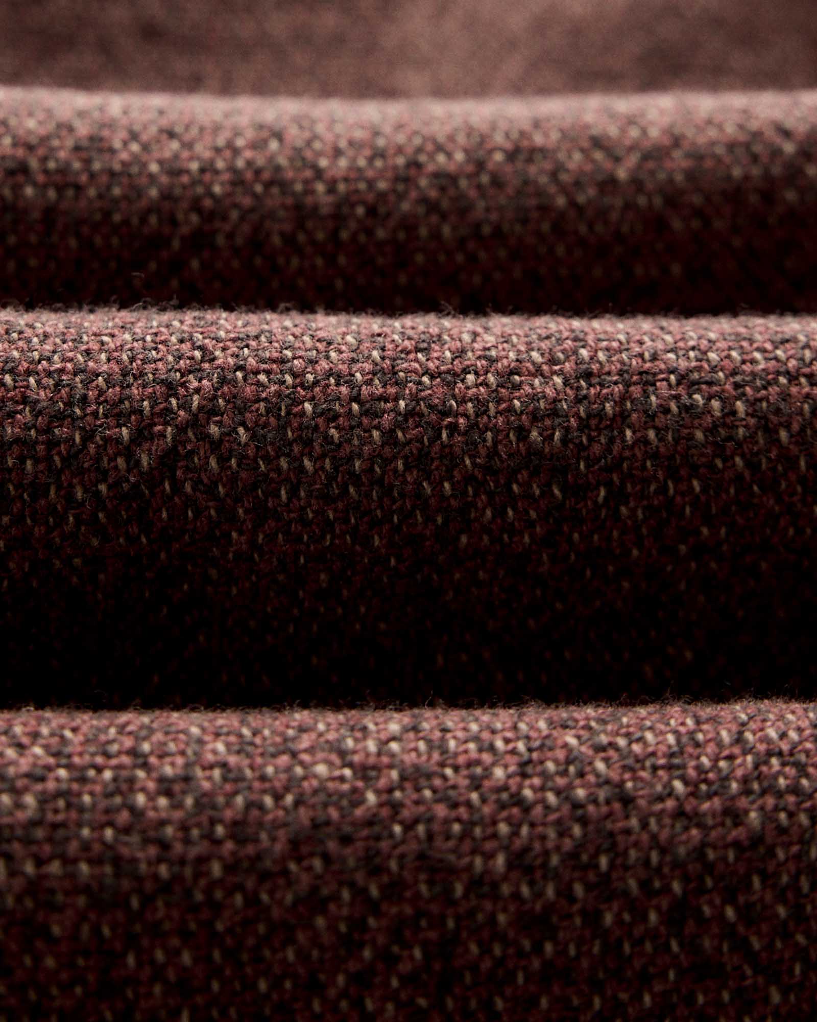 The Point Shirt in Burgundy Linen Tweed - Image 6