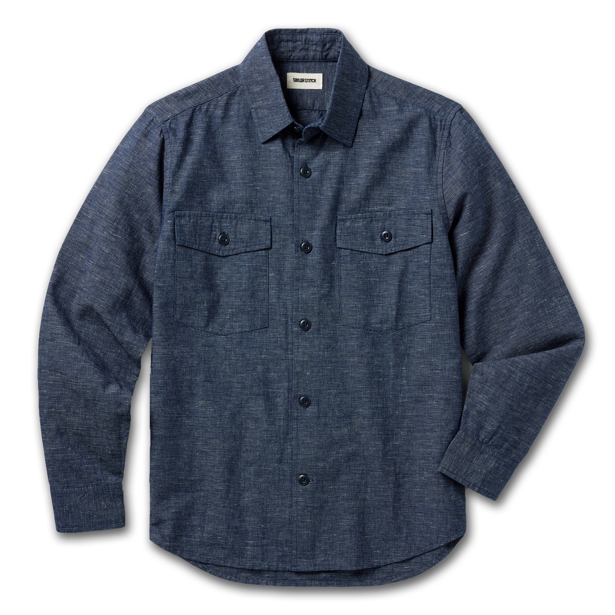 The Point Shirt in Indigo Slub - Image 7