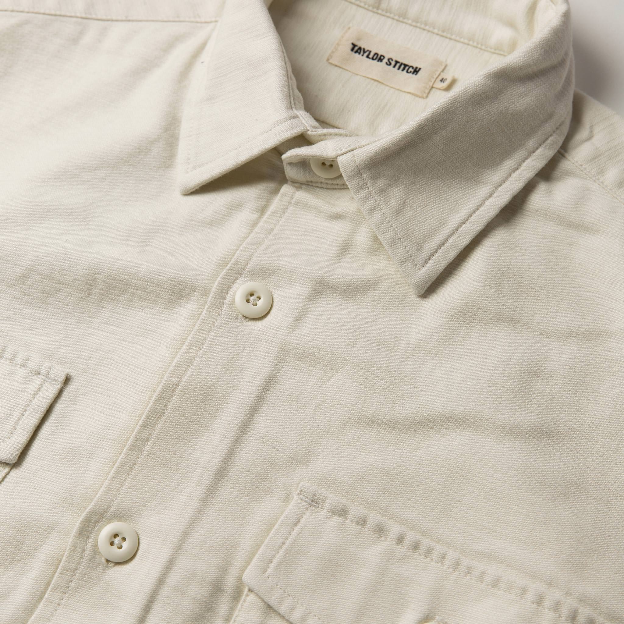 The Point Shirt in Natural Reverse Sateen - Image 7