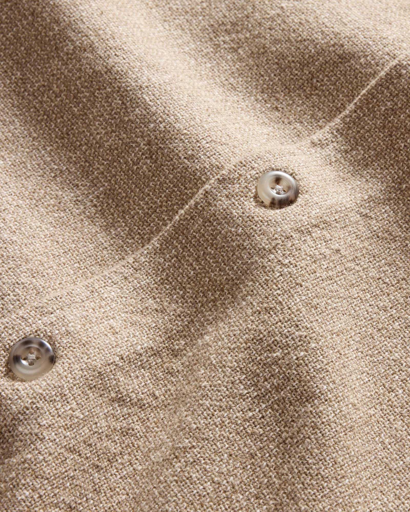 The Point Shirt in Heather Oat Linen Tweed - Image 6