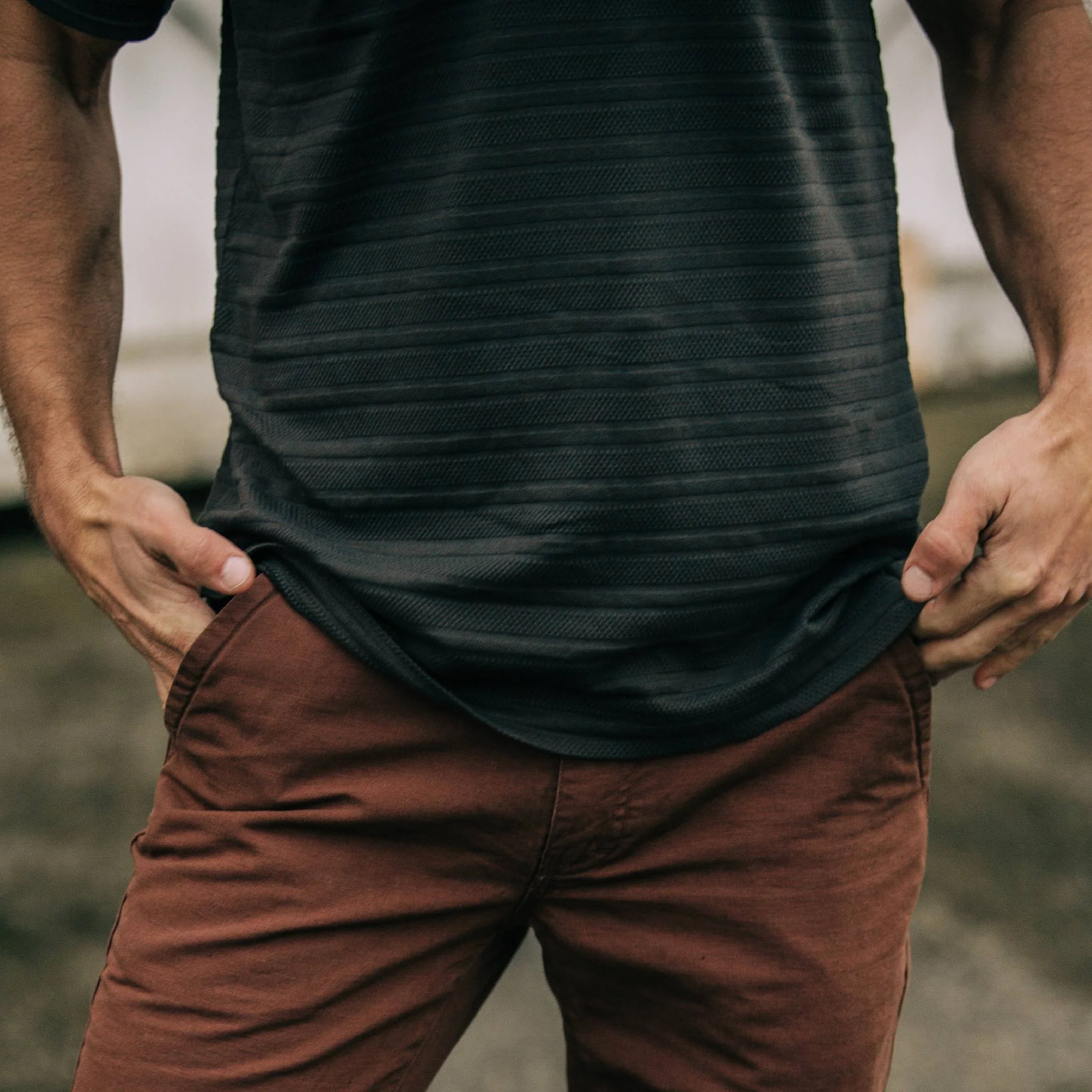 The Polo in Dark Charcoal Jacquard - Image 4