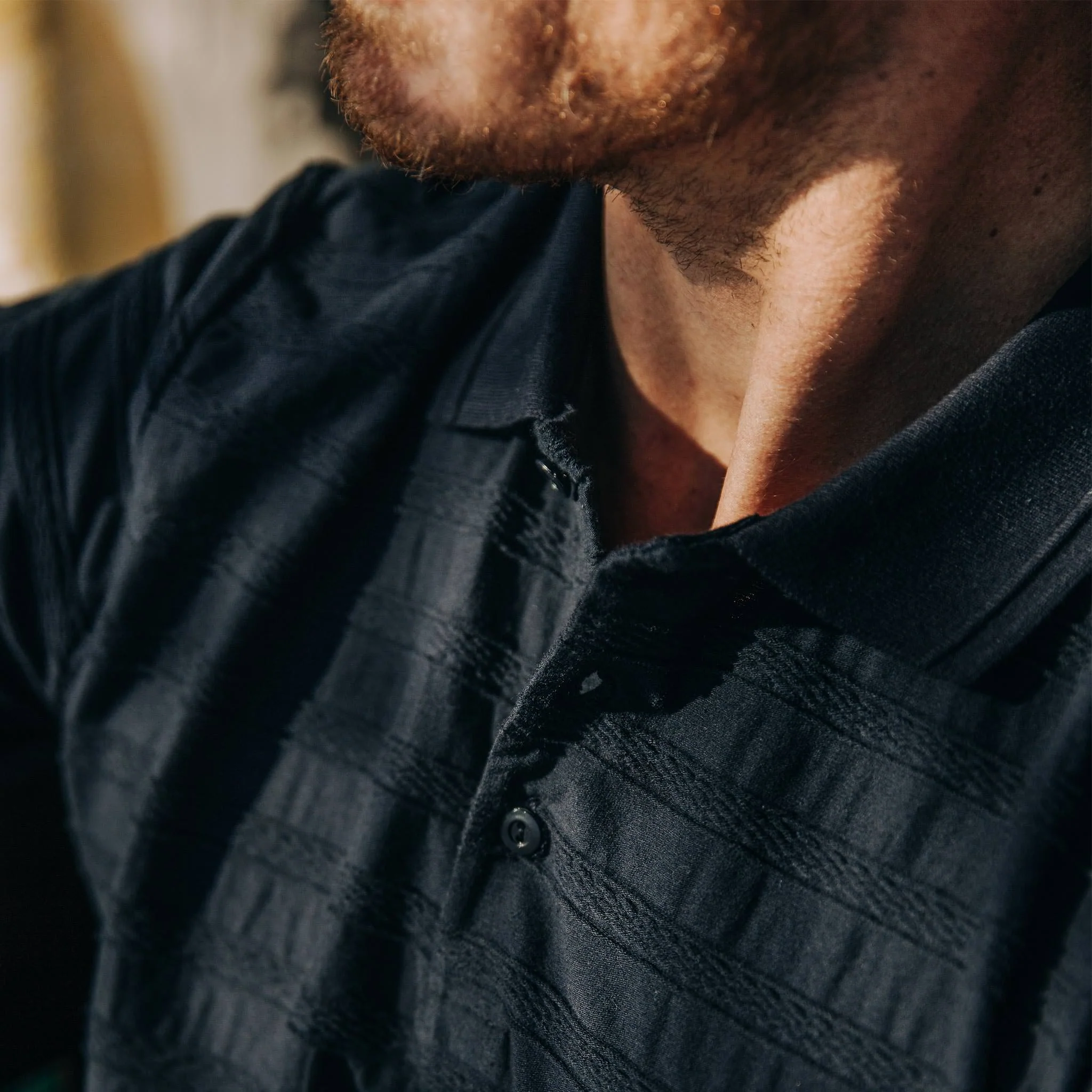 The Polo in Dark Navy Jacquard - Image 4