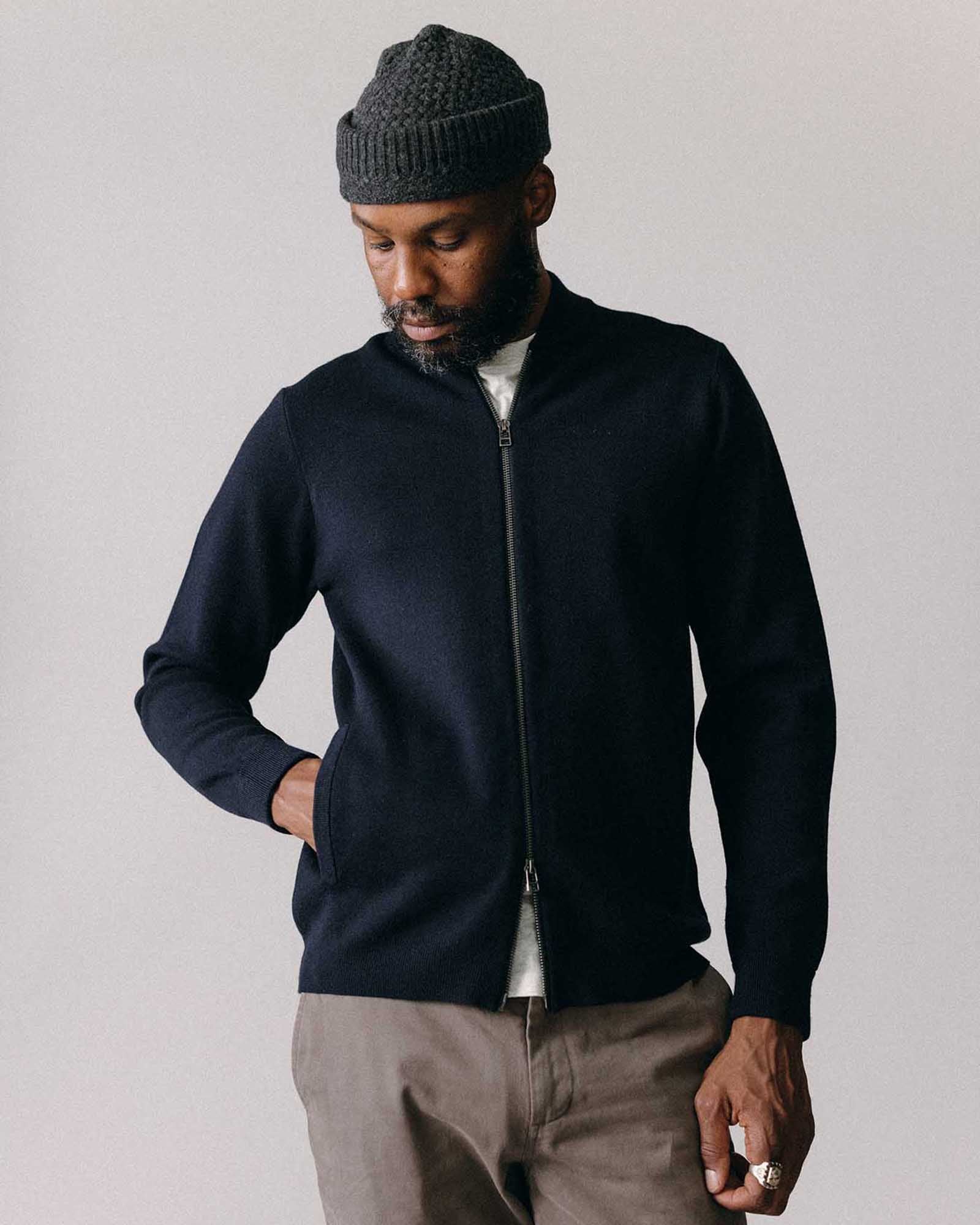 The Portola Bomber in Midnight Merino - Image 2