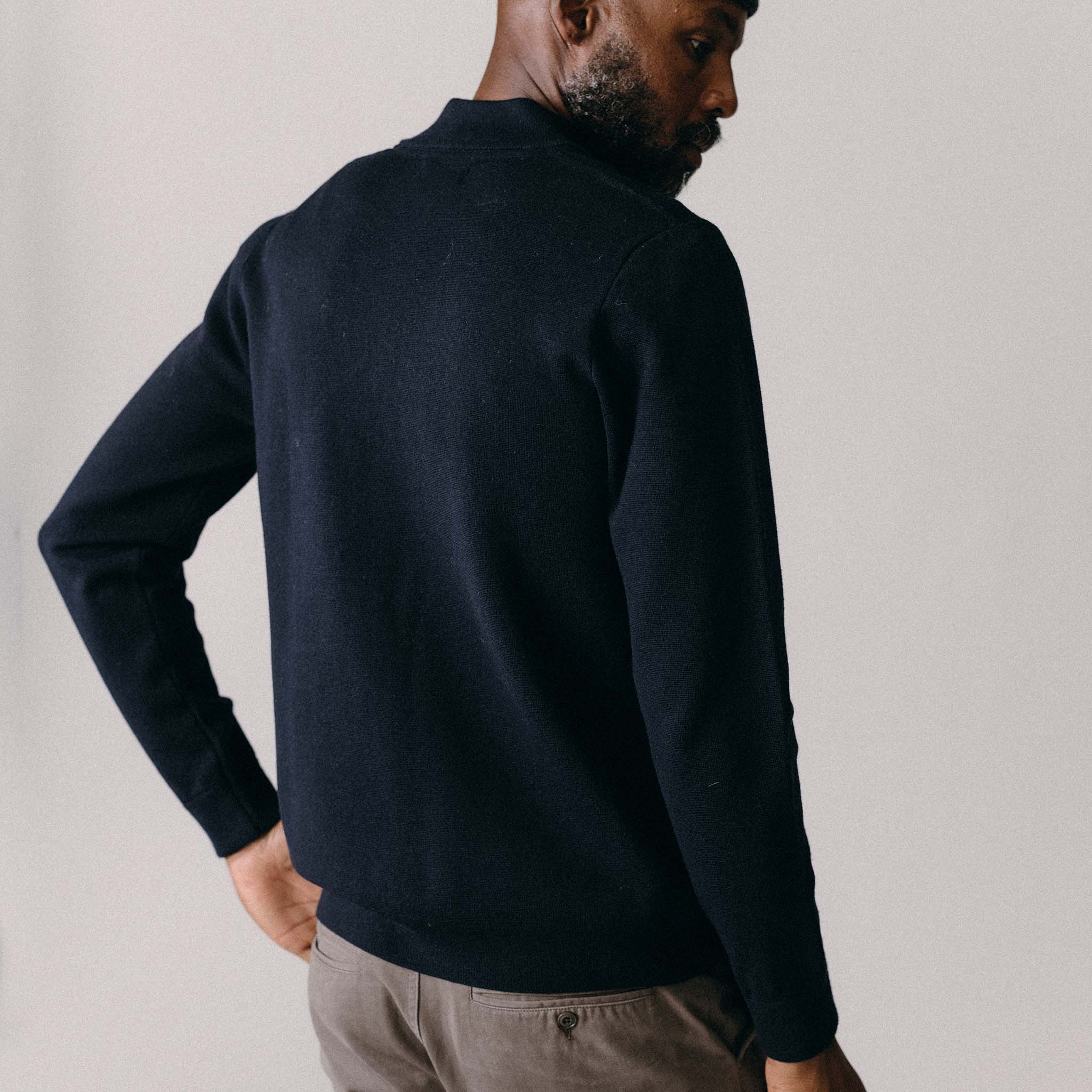 The Portola Bomber in Midnight Merino - Image 5