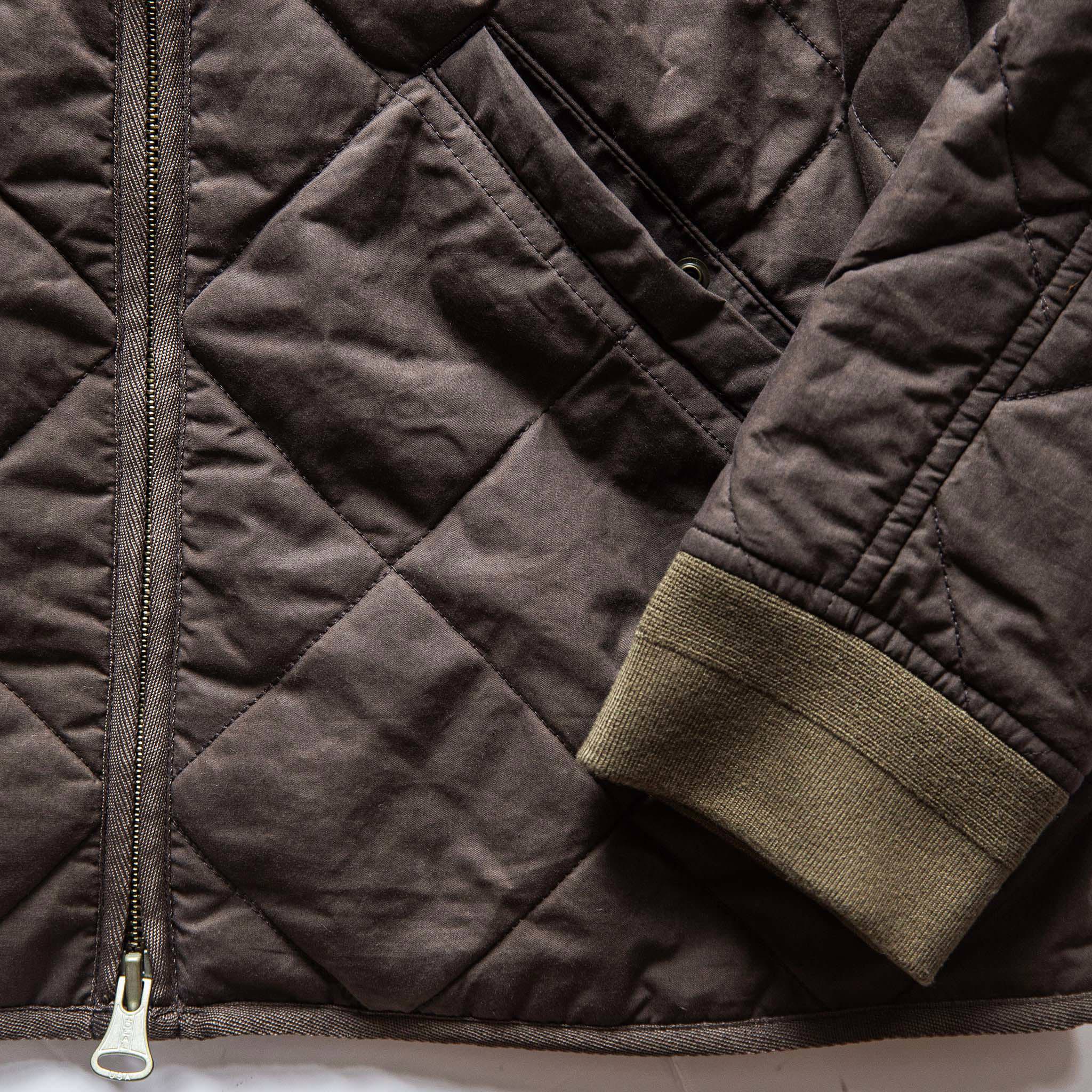 The Quilted Bomber Jacket in Espresso - Image 8