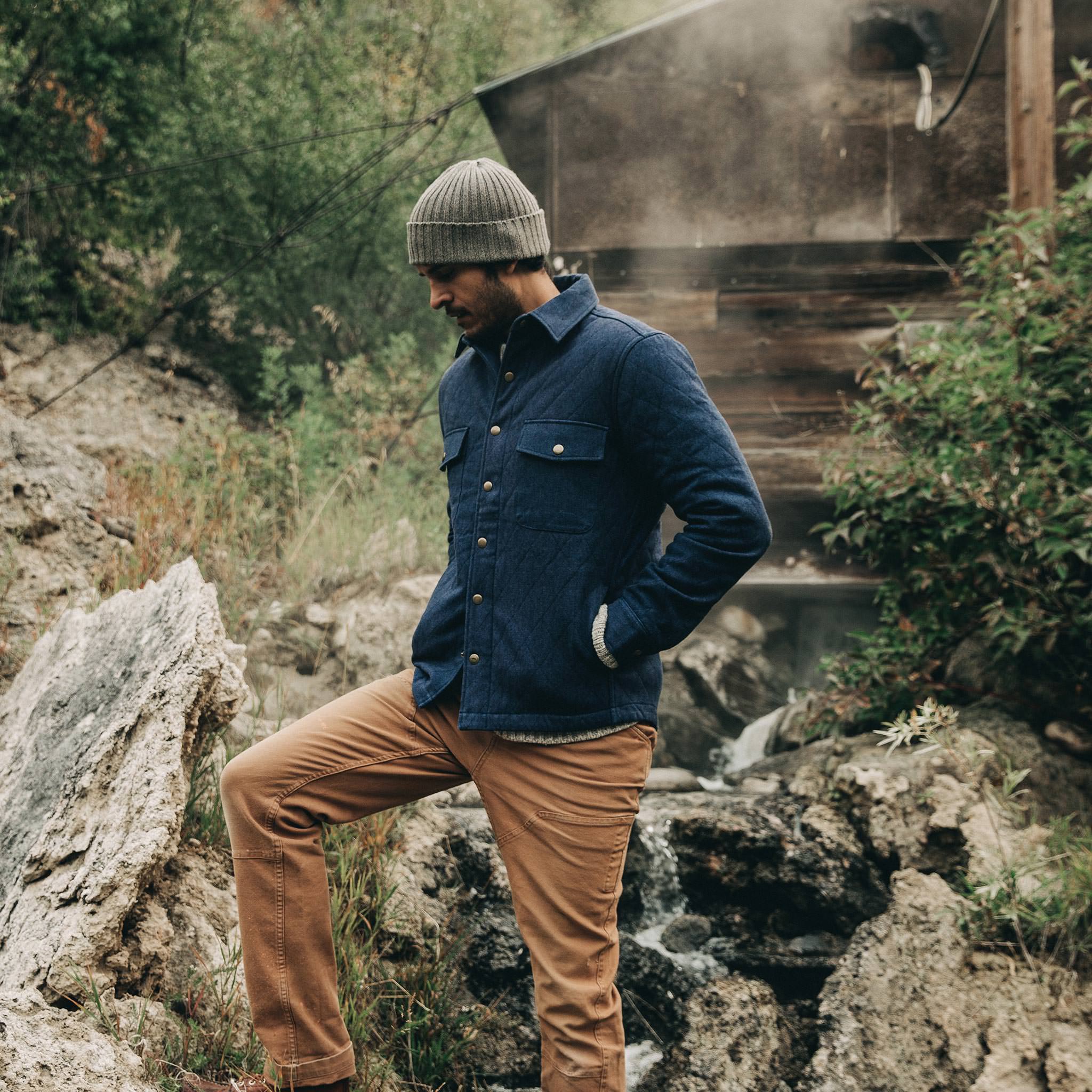 The Quilted Jacket in Indigo Boss Duck - Image 10