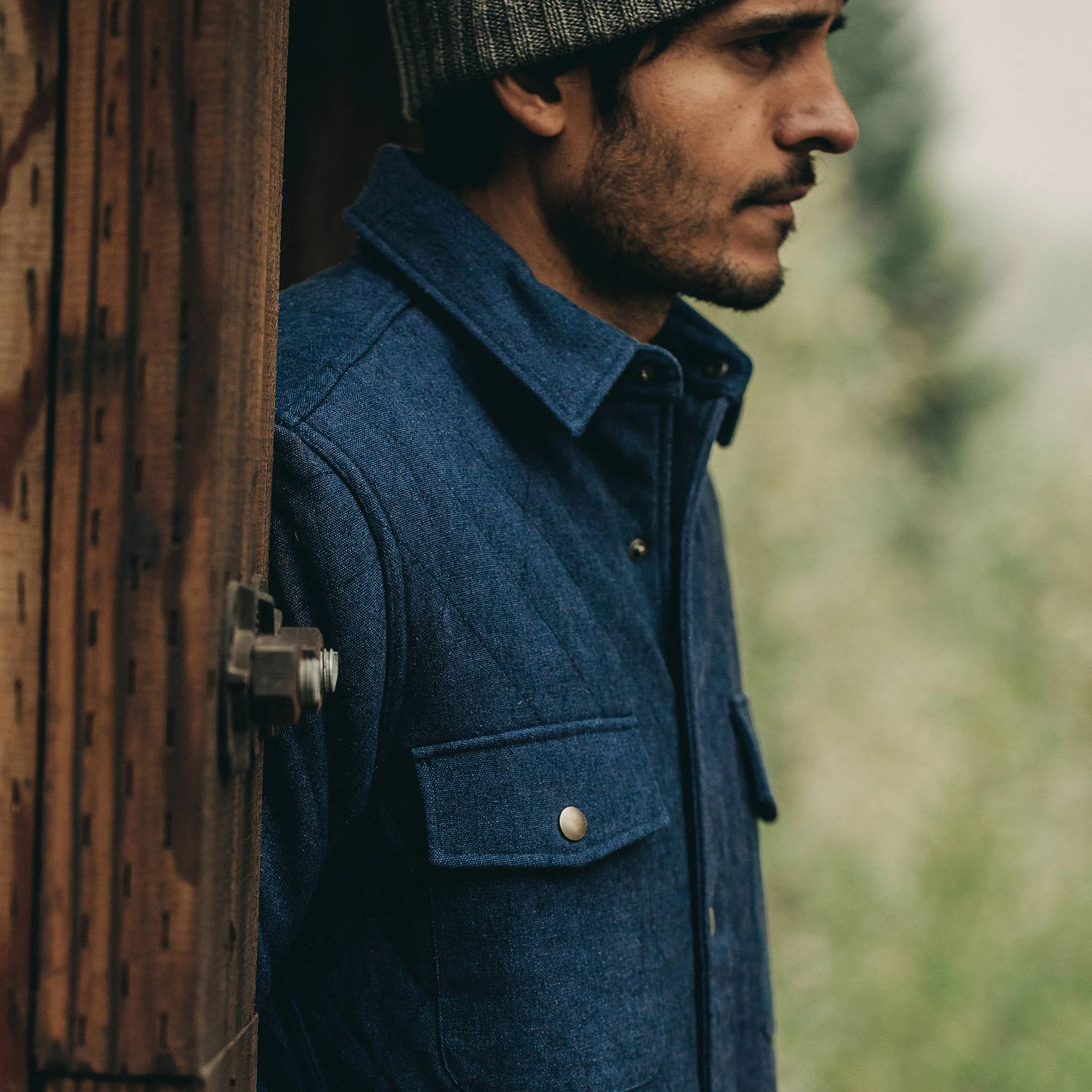 The Quilted Jacket in Indigo Boss Duck - Image 11