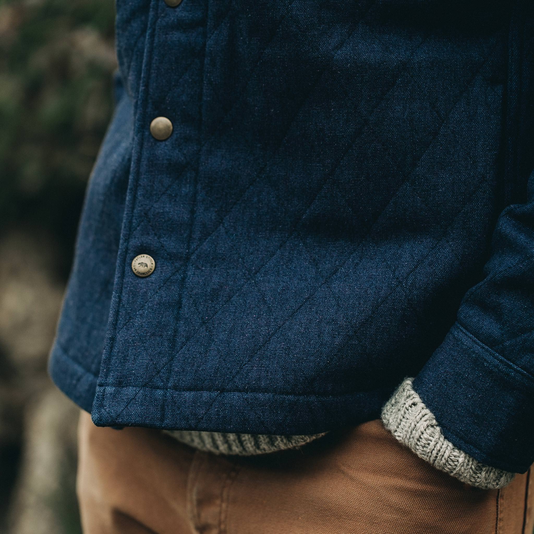 The Quilted Jacket in Indigo Boss Duck - Image 3