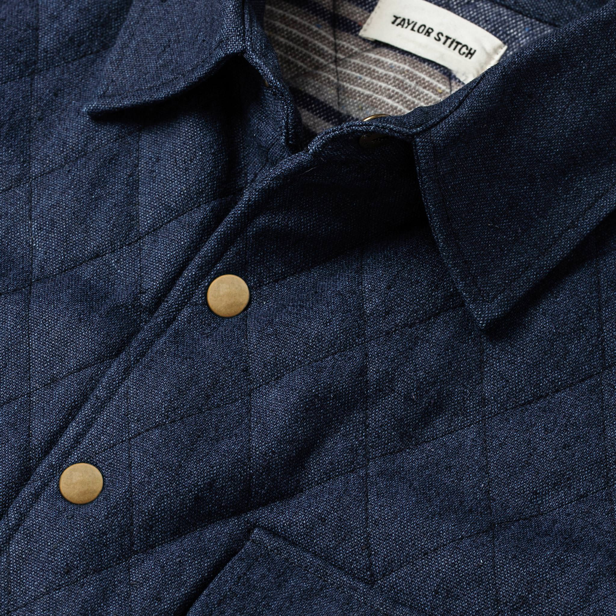 The Quilted Jacket in Indigo Boss Duck - Image 4