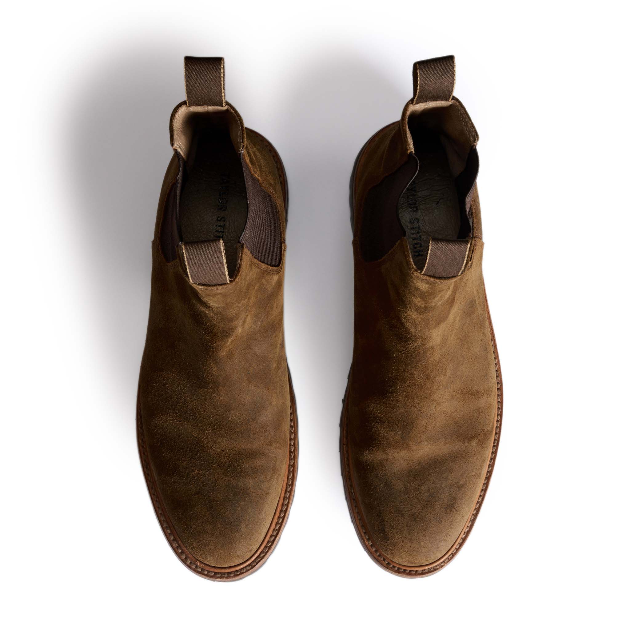The Ranch Boot in Golden Brown Waxed Suede - Image 7