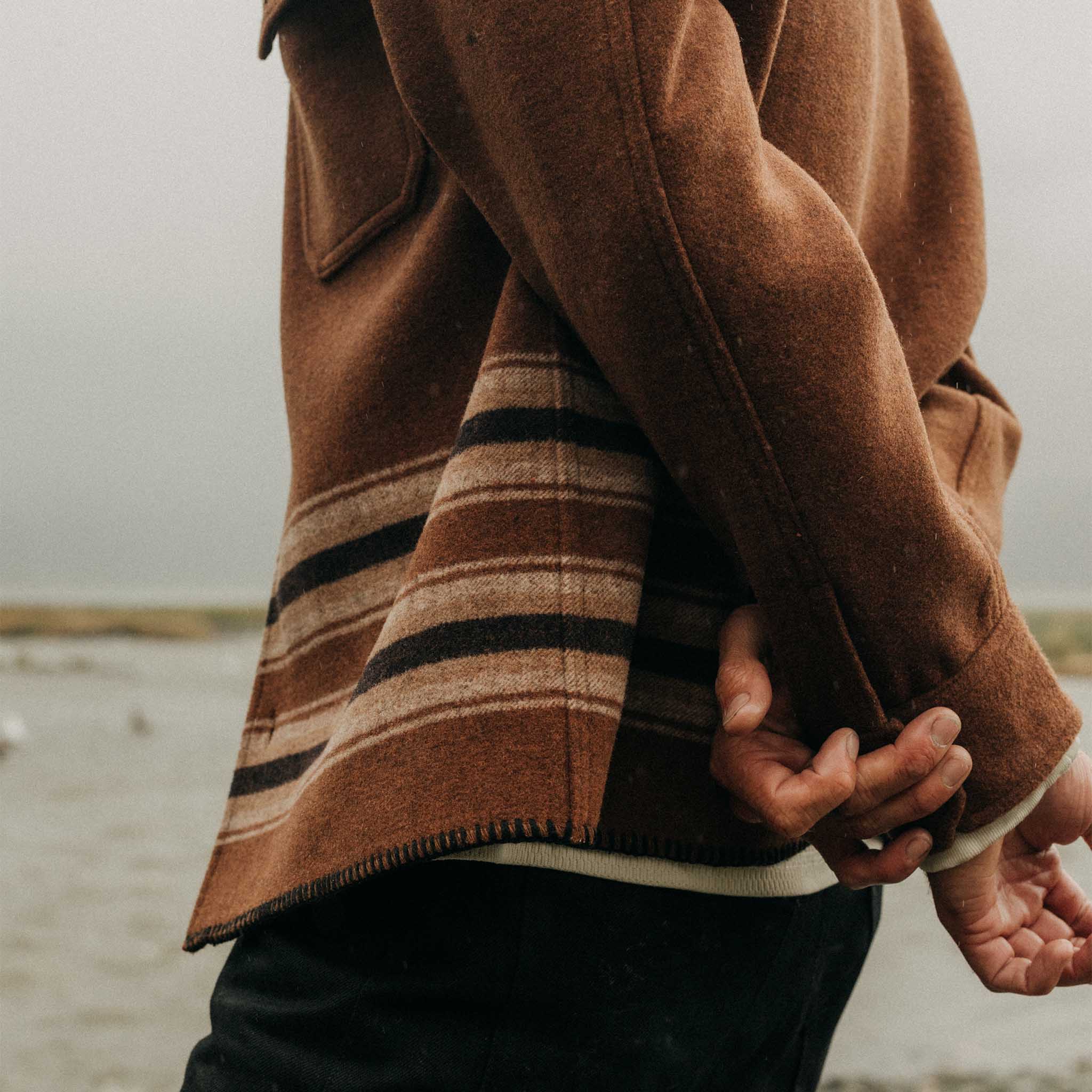 The Ranger Shirt in Tarnished Copper Blanket Stripe - Image 3
