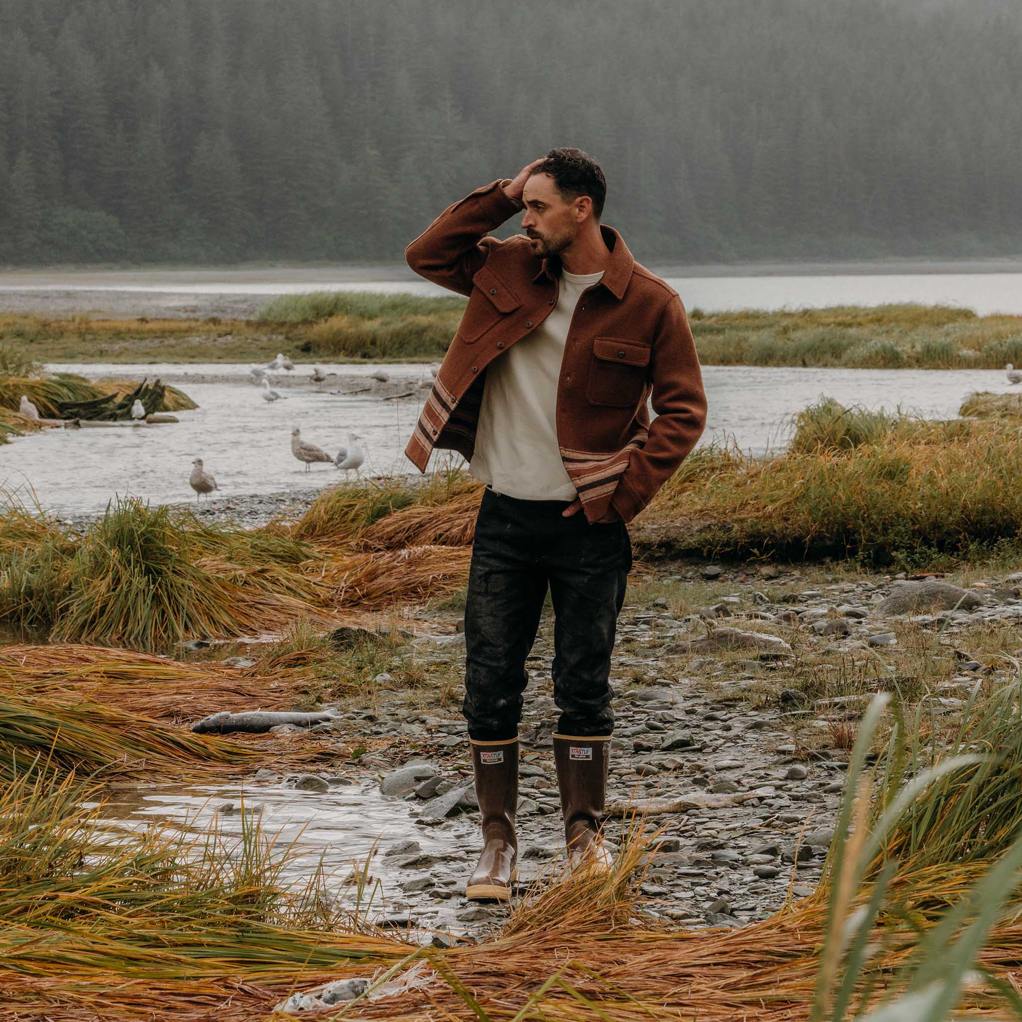 The Ranger Shirt in Tarnished Copper Blanket Stripe - Image 4