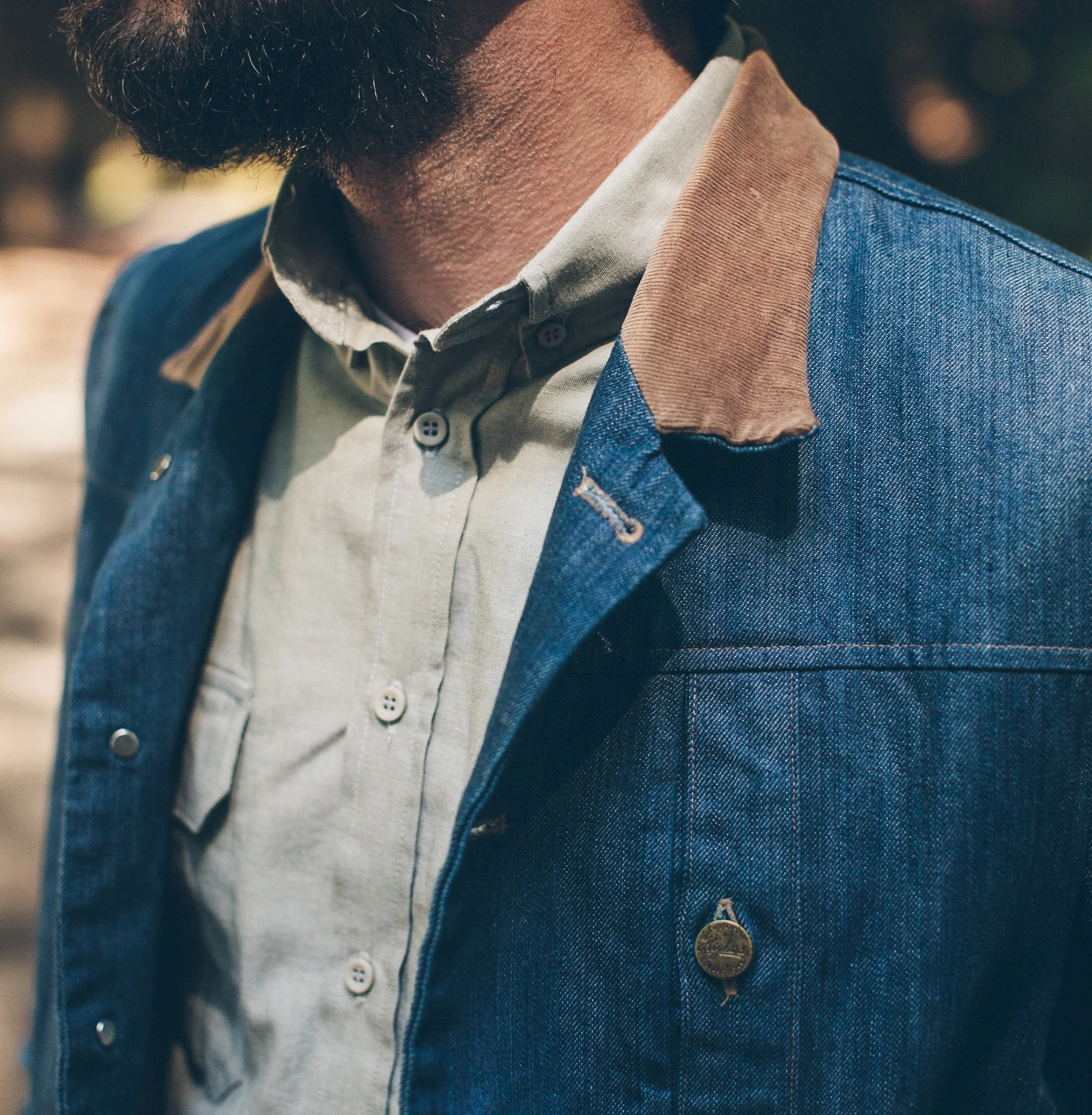 Raw Denim Rider Jacket - Image 6