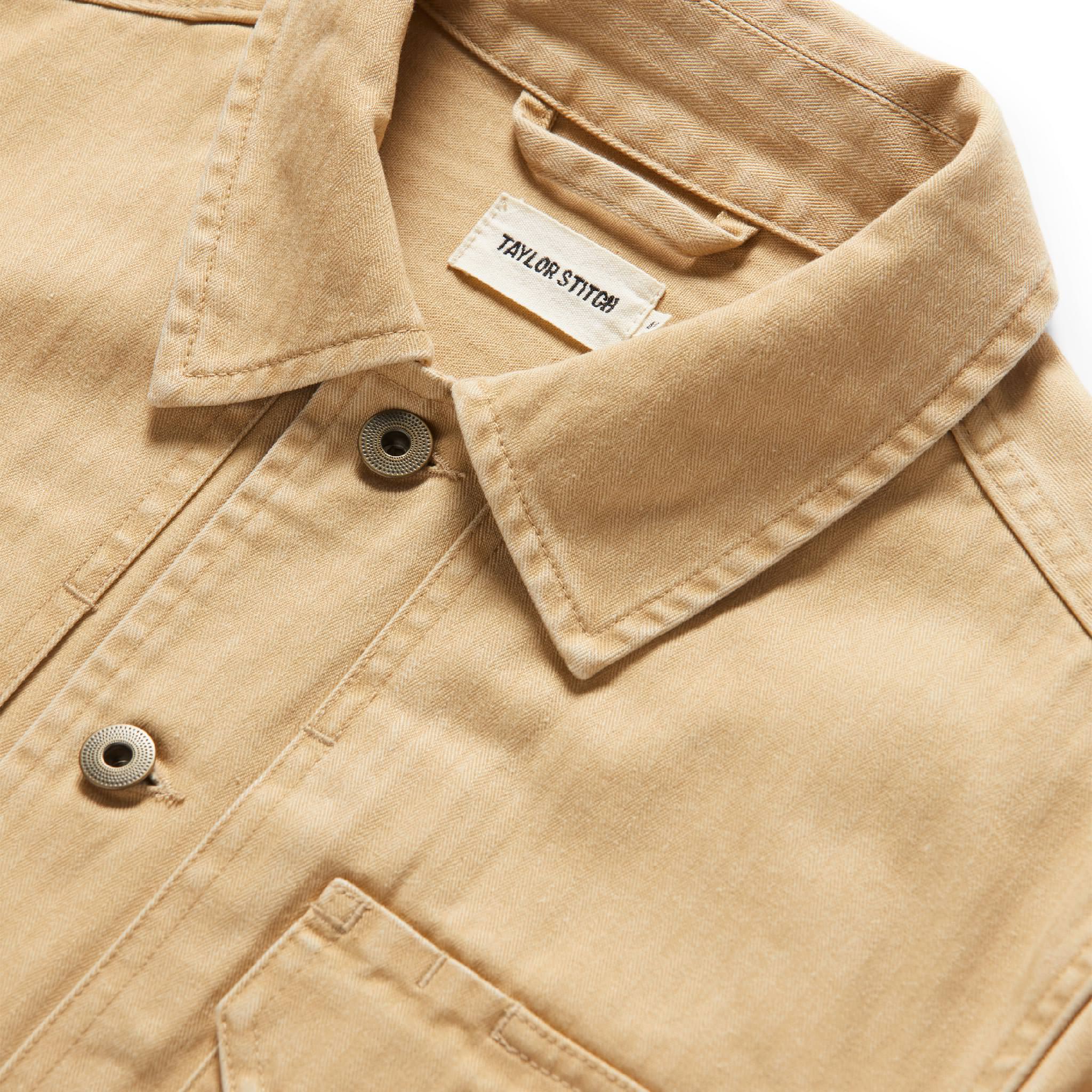 The Reserve Shirt in Khaki Herringbone - Image 7