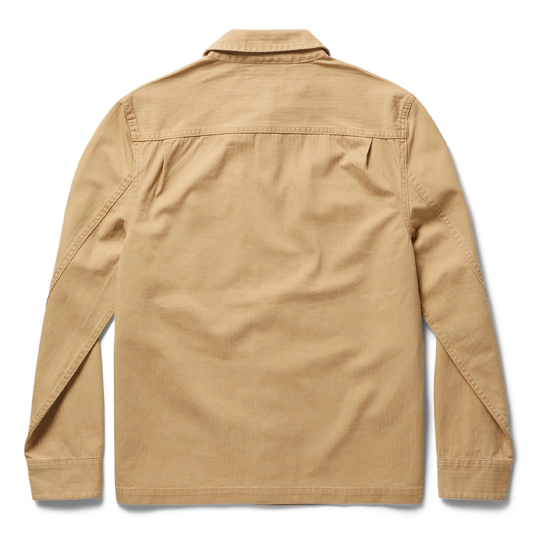 The Reserve Shirt in Khaki Herringbone - Image 9