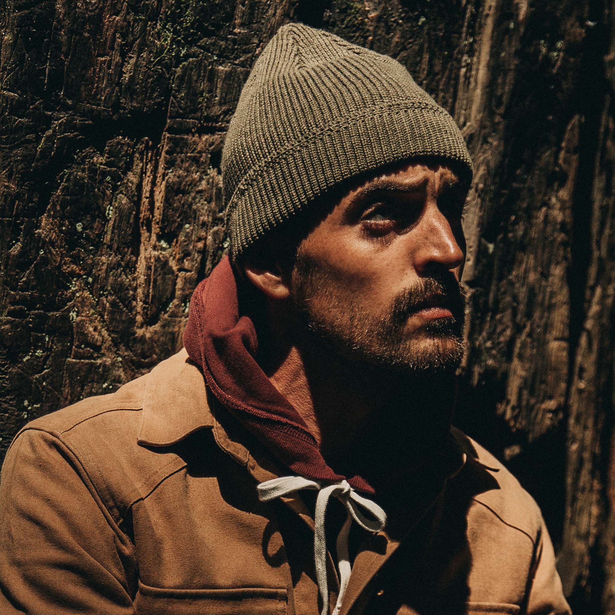 The Rib Beanie in Forest Heather - Image 4