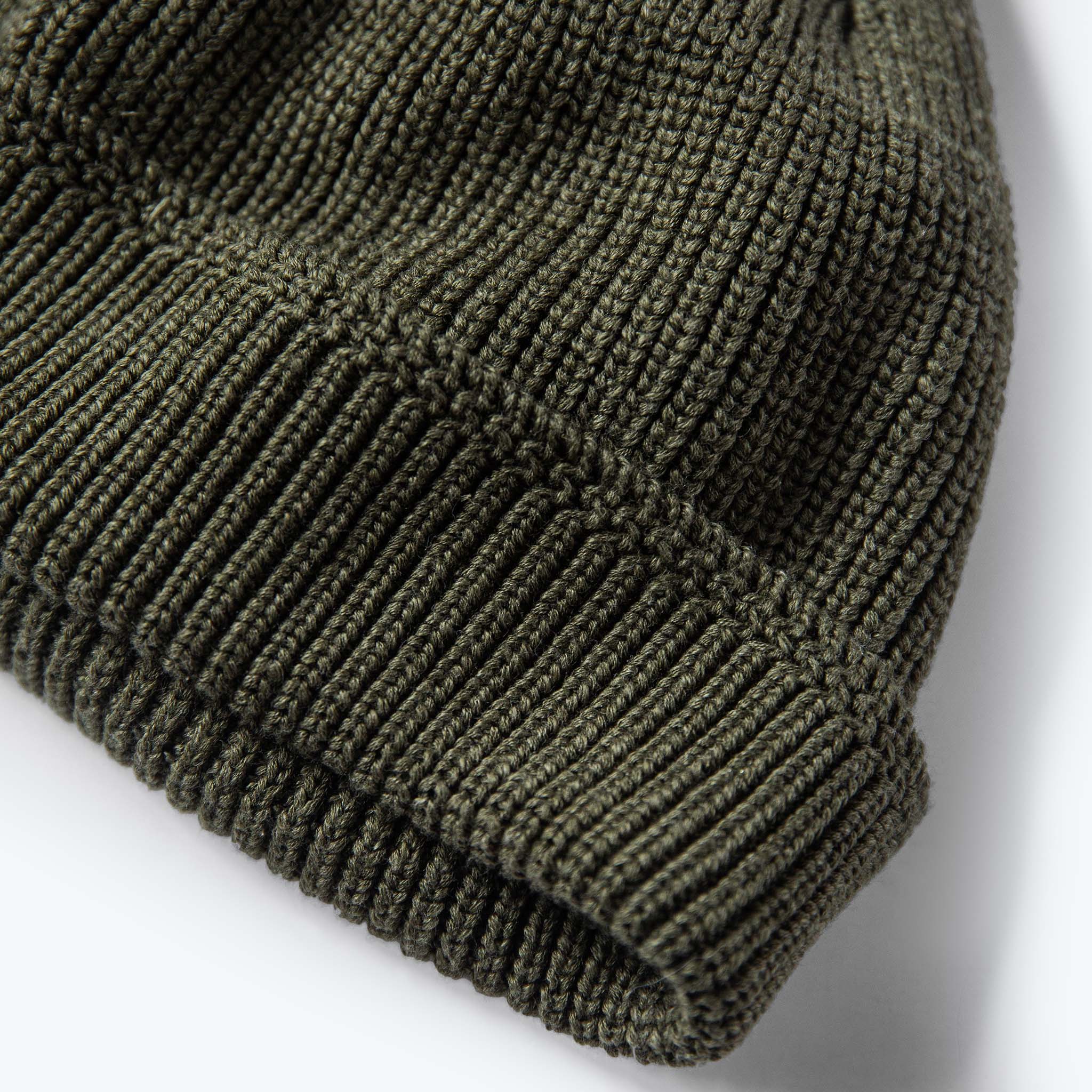 The Rib Beanie in Forest Heather - Image 6