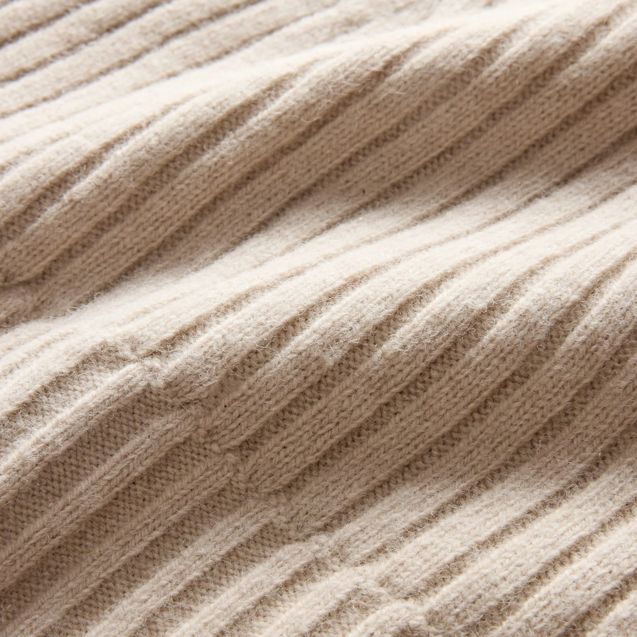 The Rib Beanie in Oat Heather - Image 5