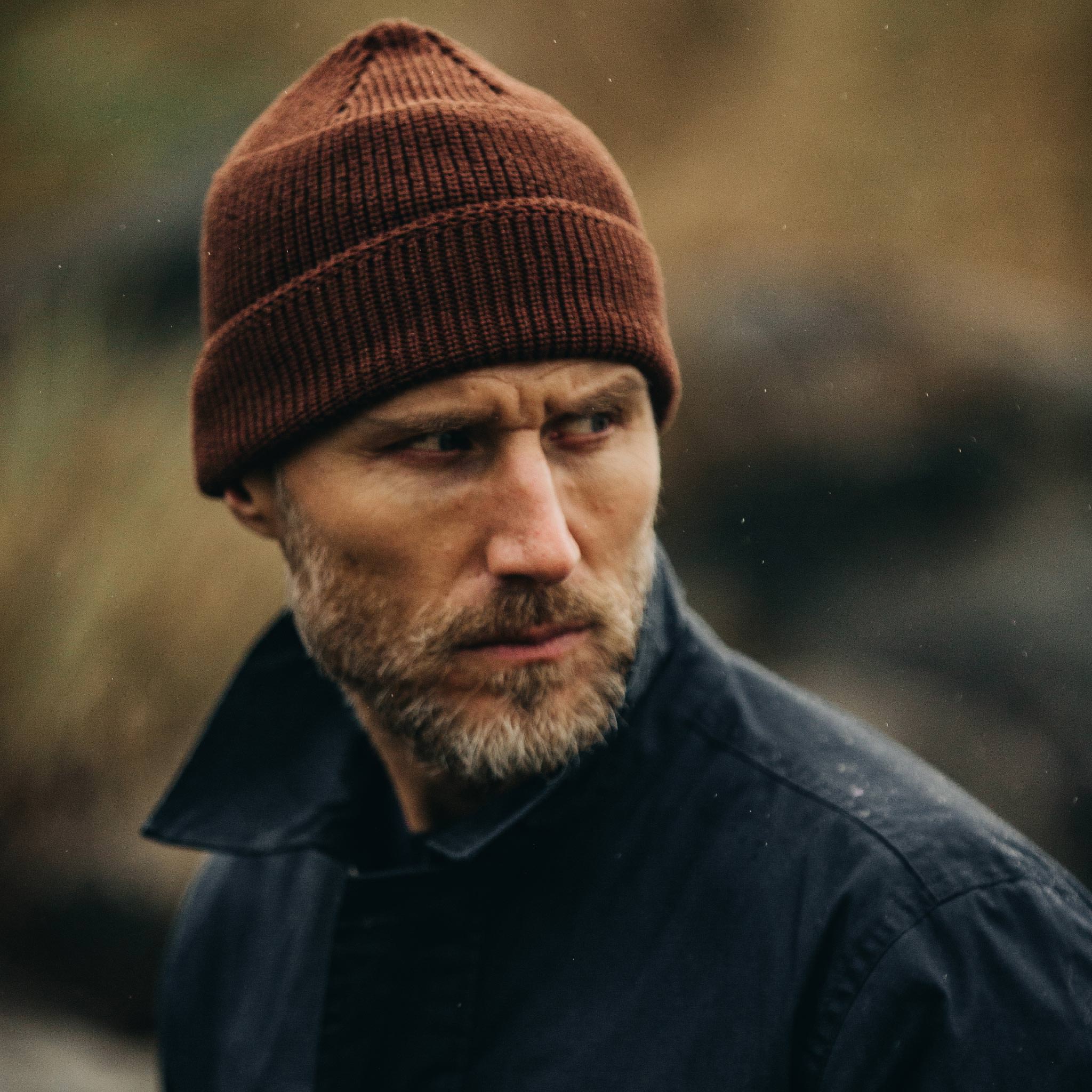 The Rib Beanie in Russet - Image 2