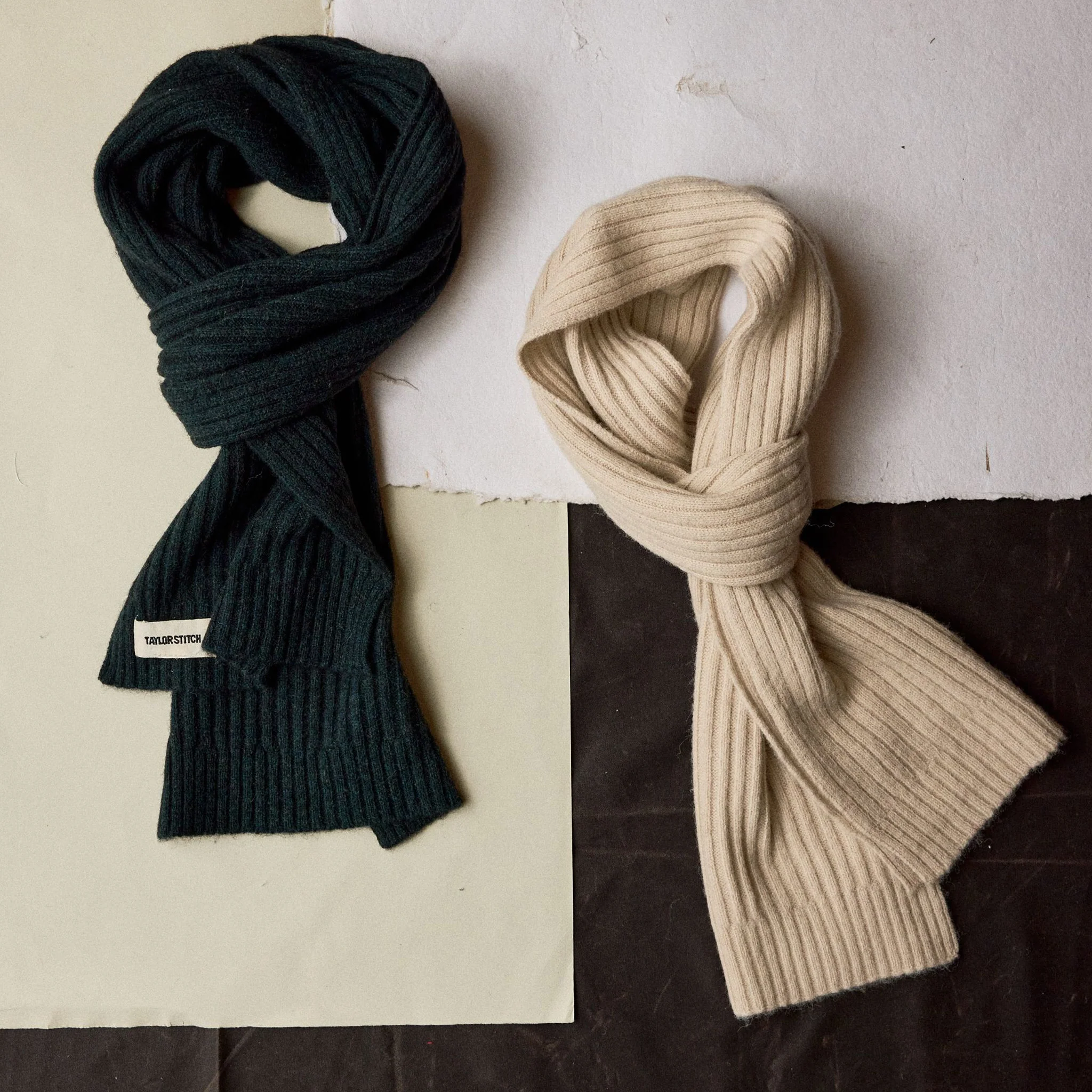 The Rib Scarf in Dark Spruce - Image 2