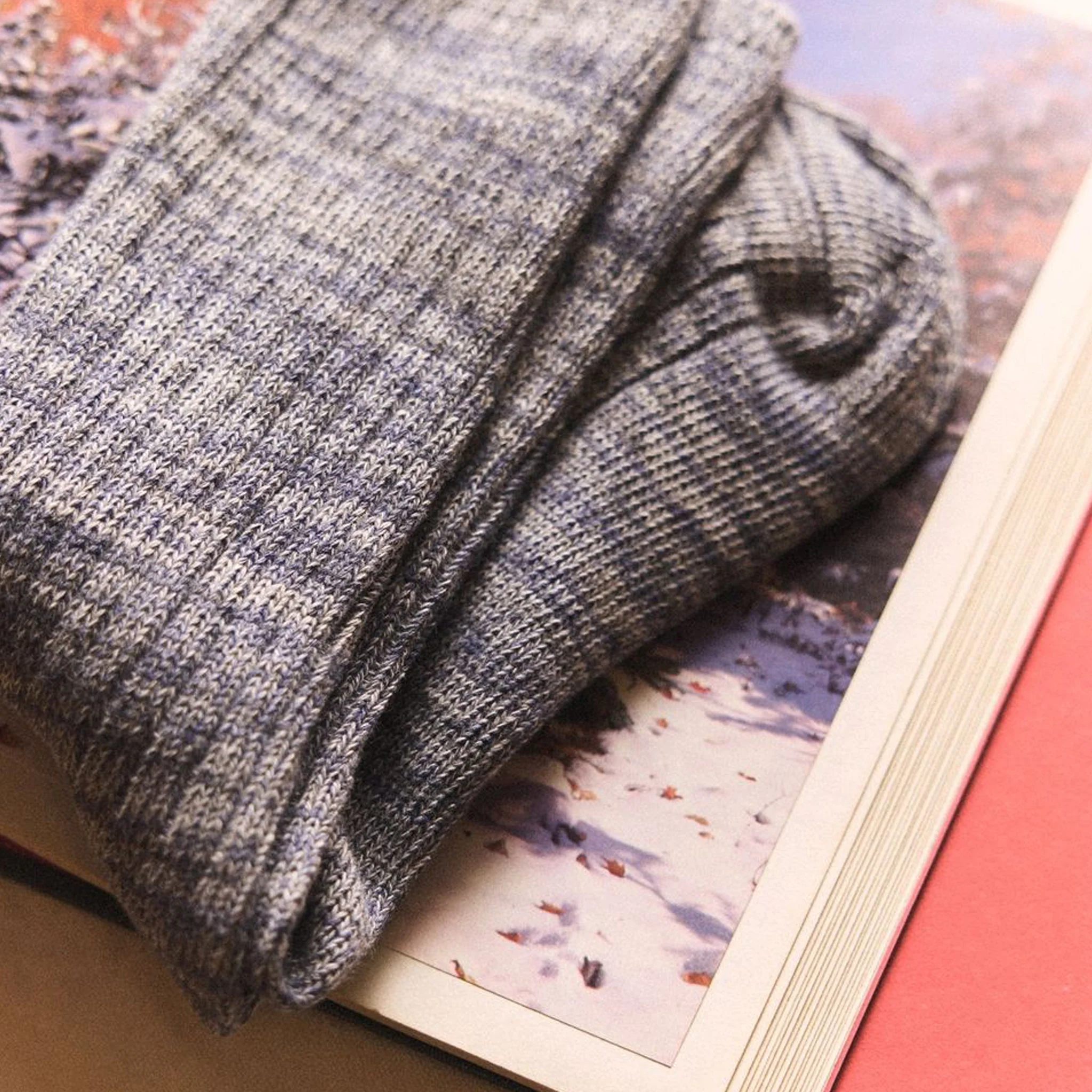 The Rib Sock in Ash Melange - Image 3
