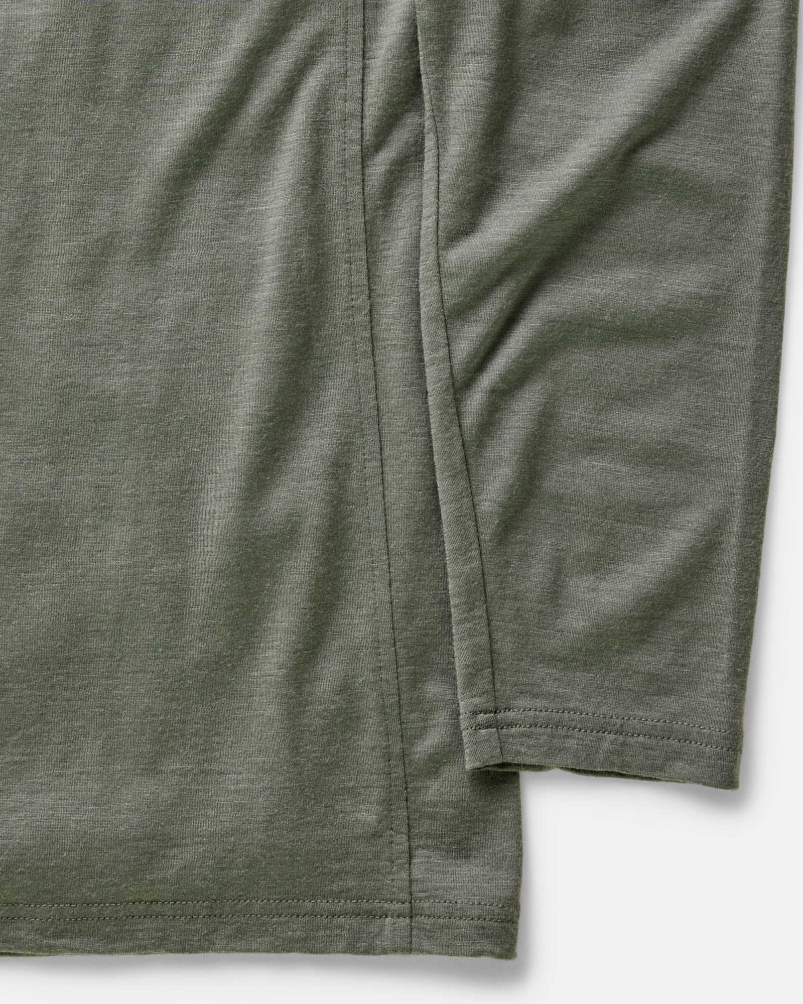 The Ridgeline Merino Half Zip in Field Olive - Image 5