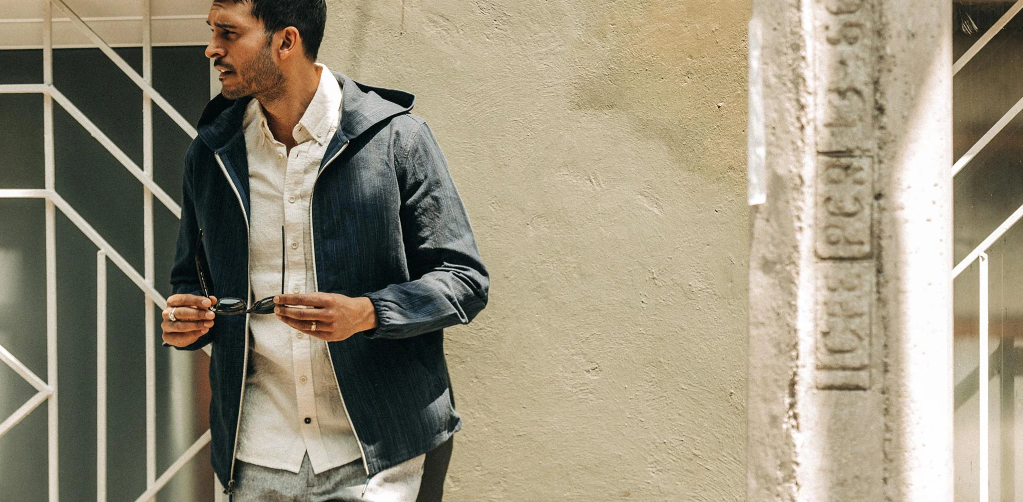 The Riptide Jacket in Indigo Slub - Image 11