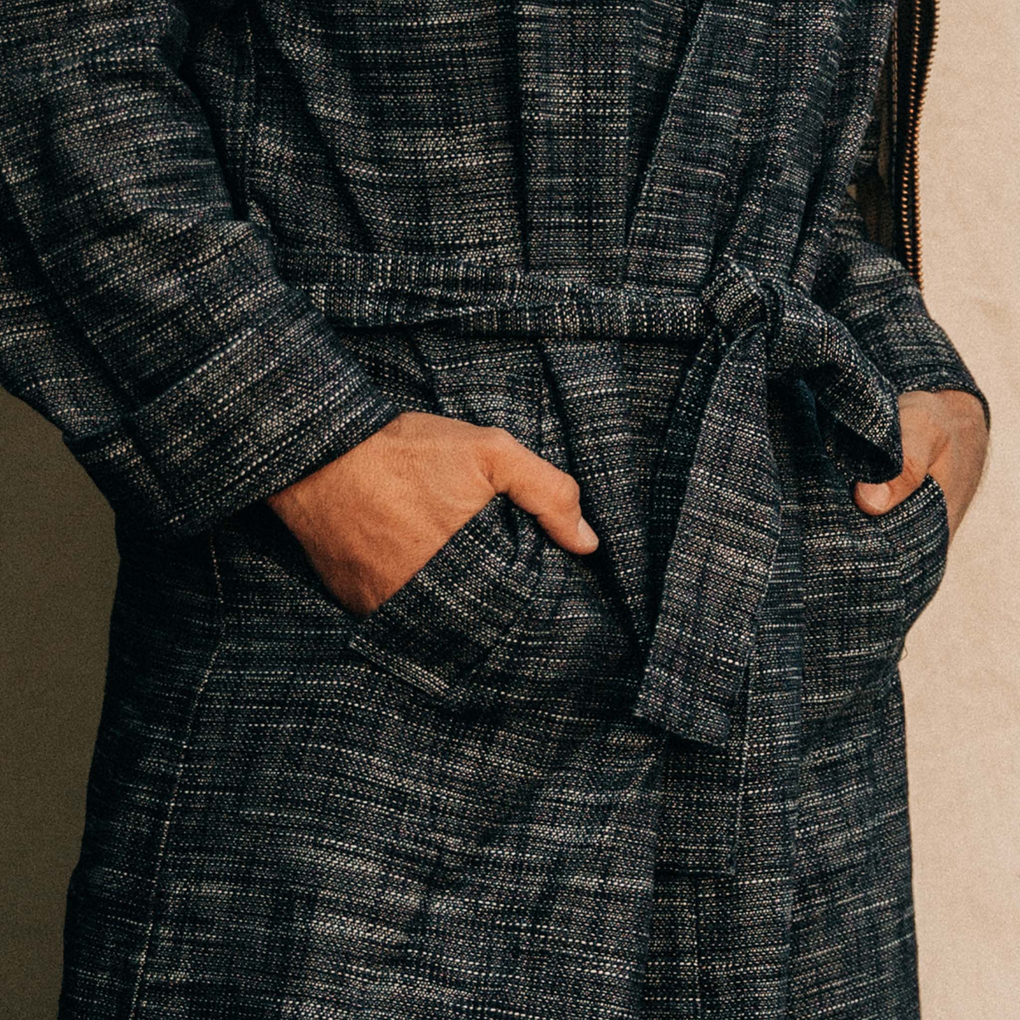 The Robe in Indigo Slub - Image 4