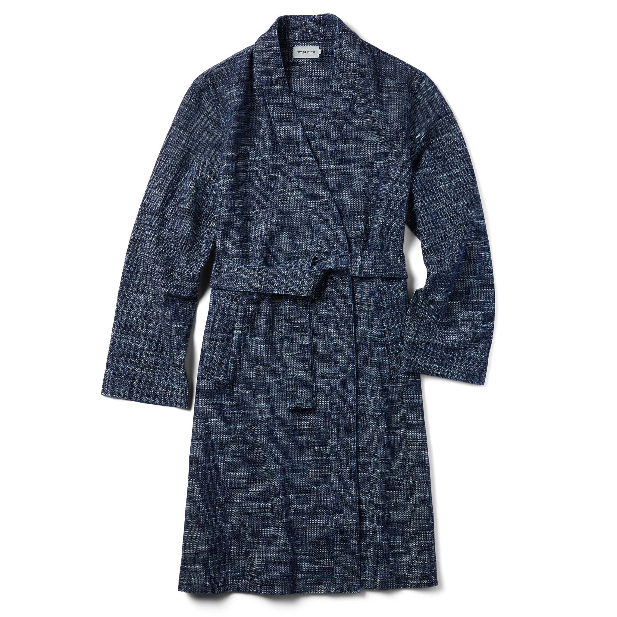 The Robe in Indigo Slub - Image 7