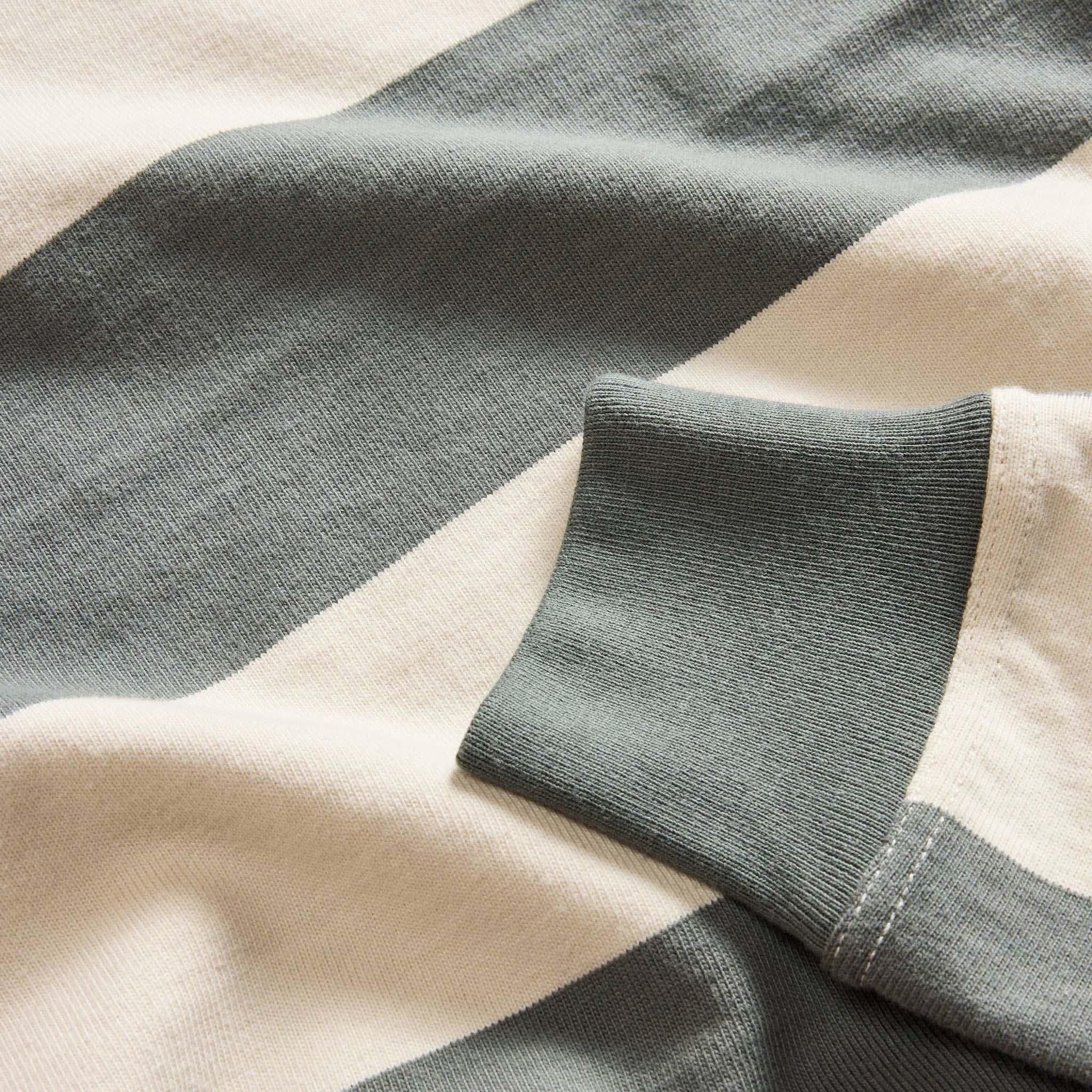 The Rugby Shirt in Deep Sea Stripe - Image 6
