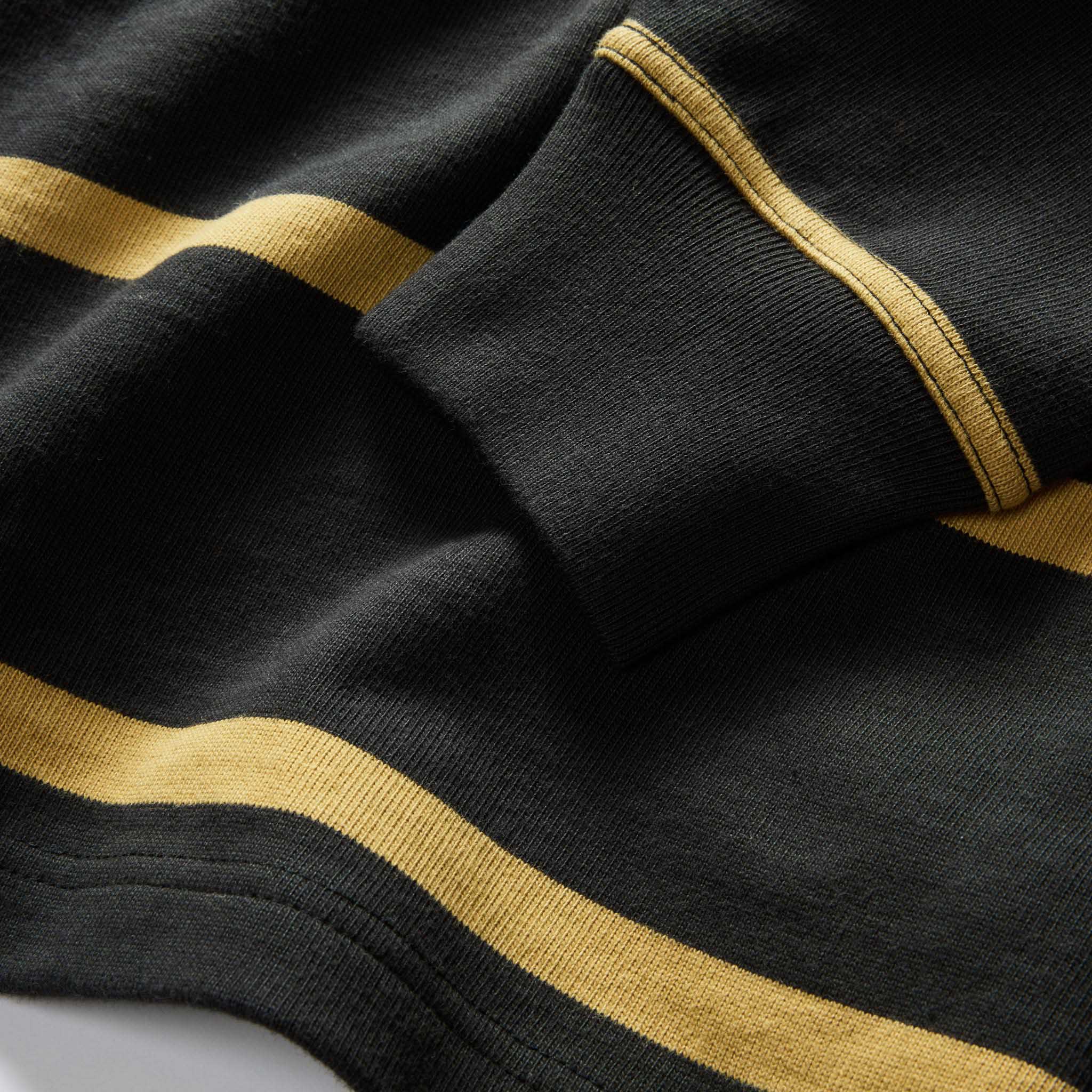 The Rugby Shirt in Faded Black Stripe - Image 6