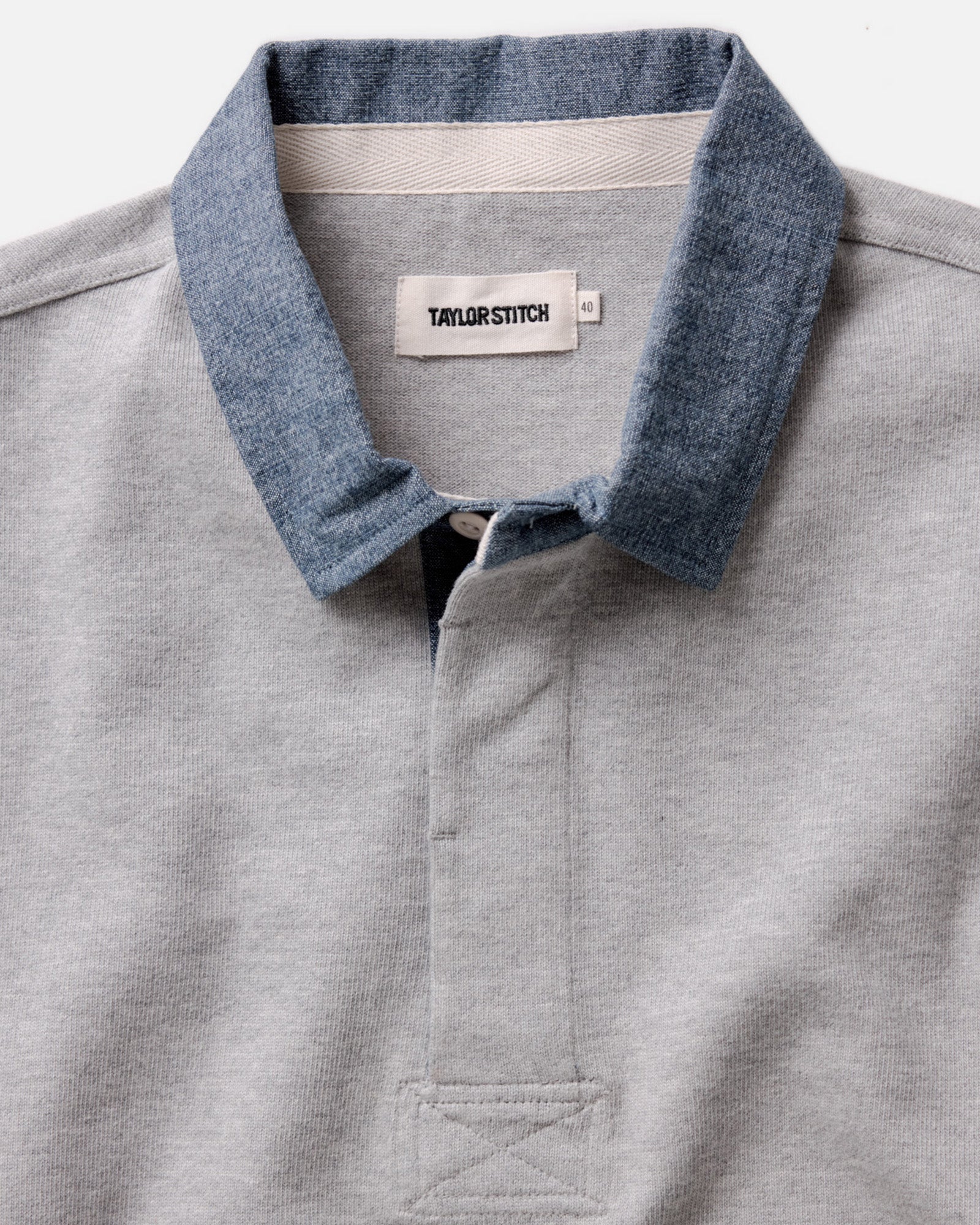 The Rugby Shirt in Heather Grey - Image 6