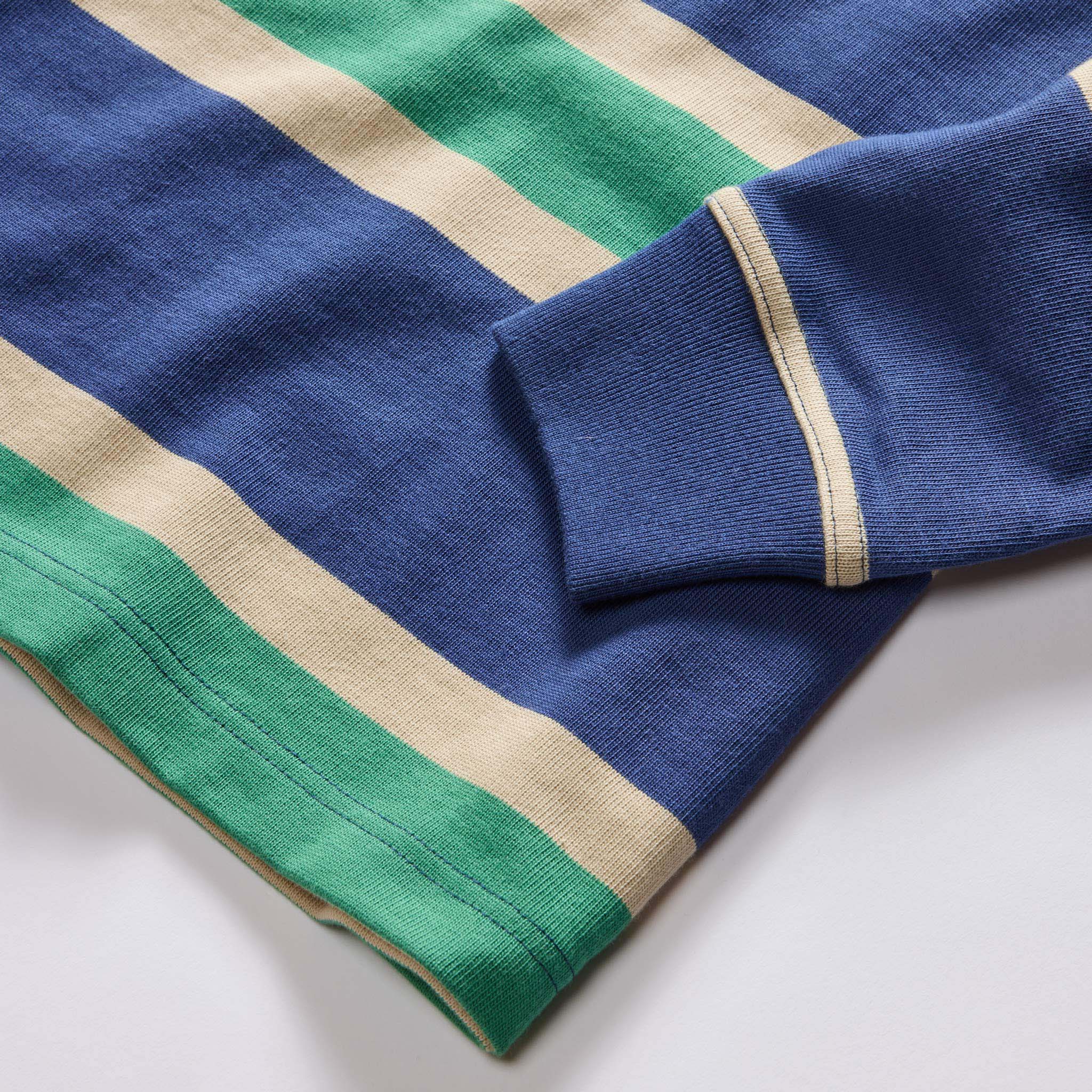 The Rugby Shirt in Navy Stripe - Image 6