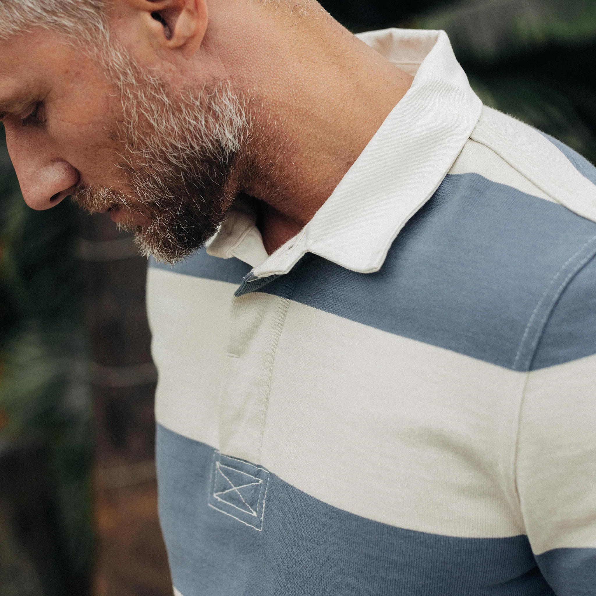 The Rugby Shirt in Storm Stripe - Image 3