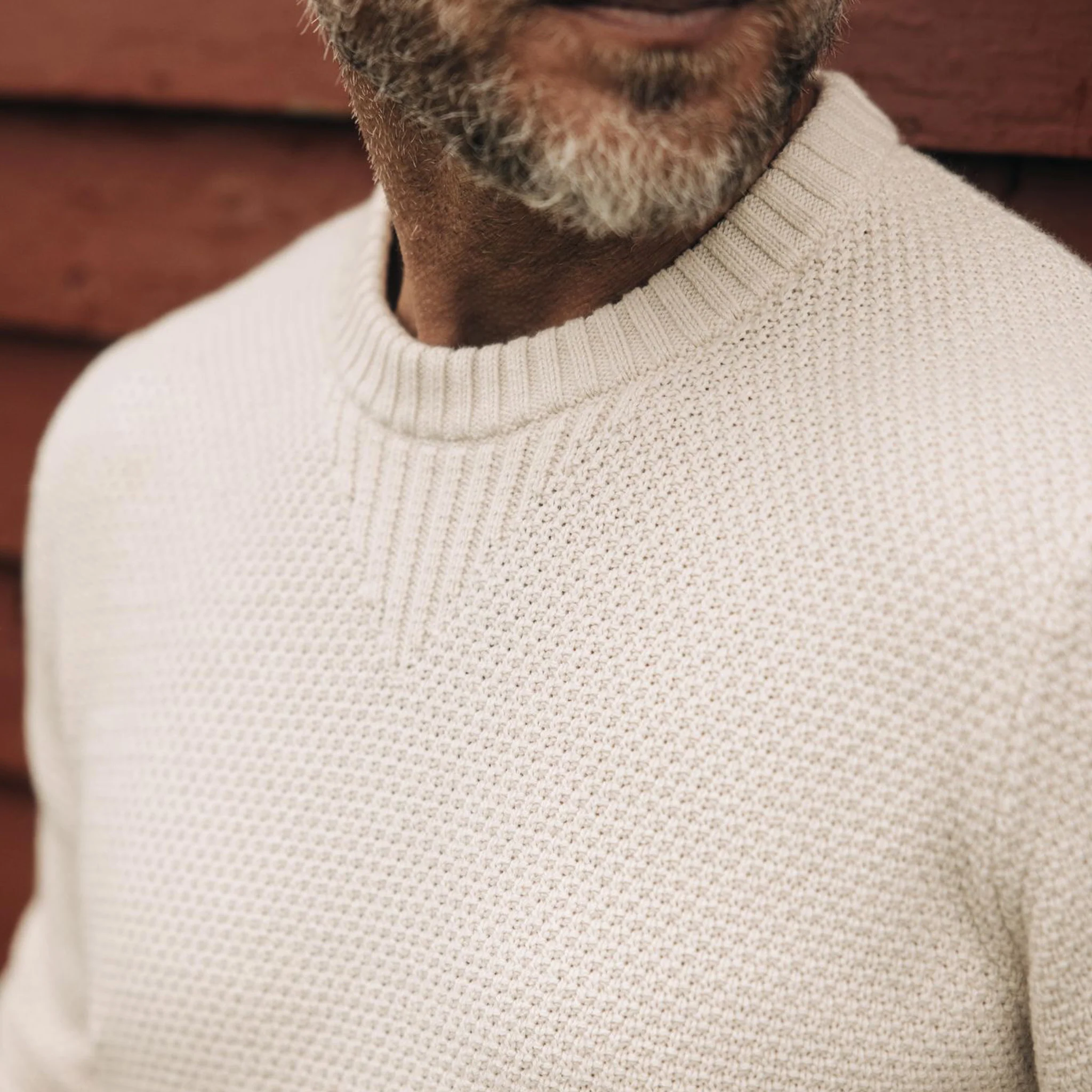 The Russell Sweater in Heather Oat - Image 4
