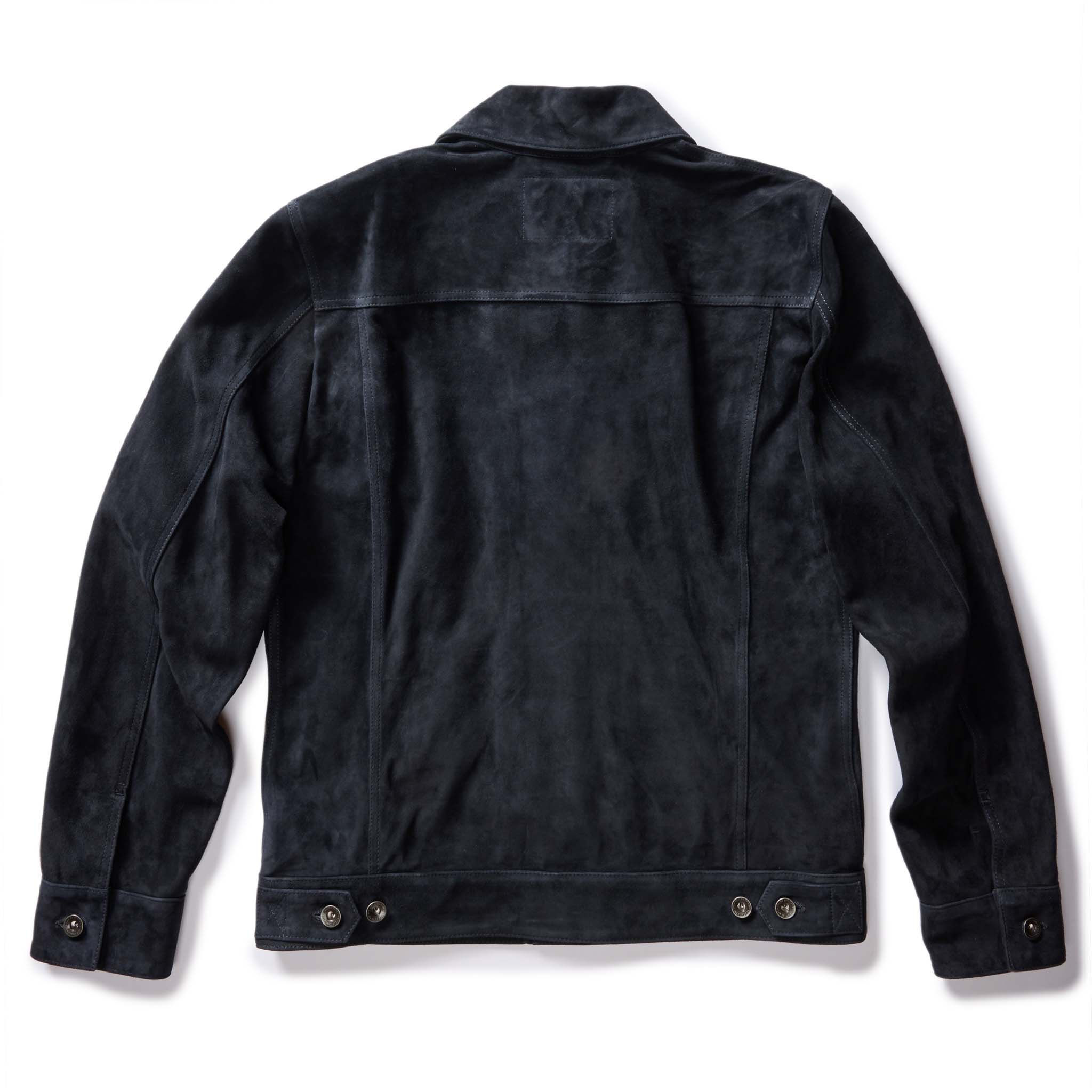 The Ryder Jacket in Dark Navy Suede - Image 7