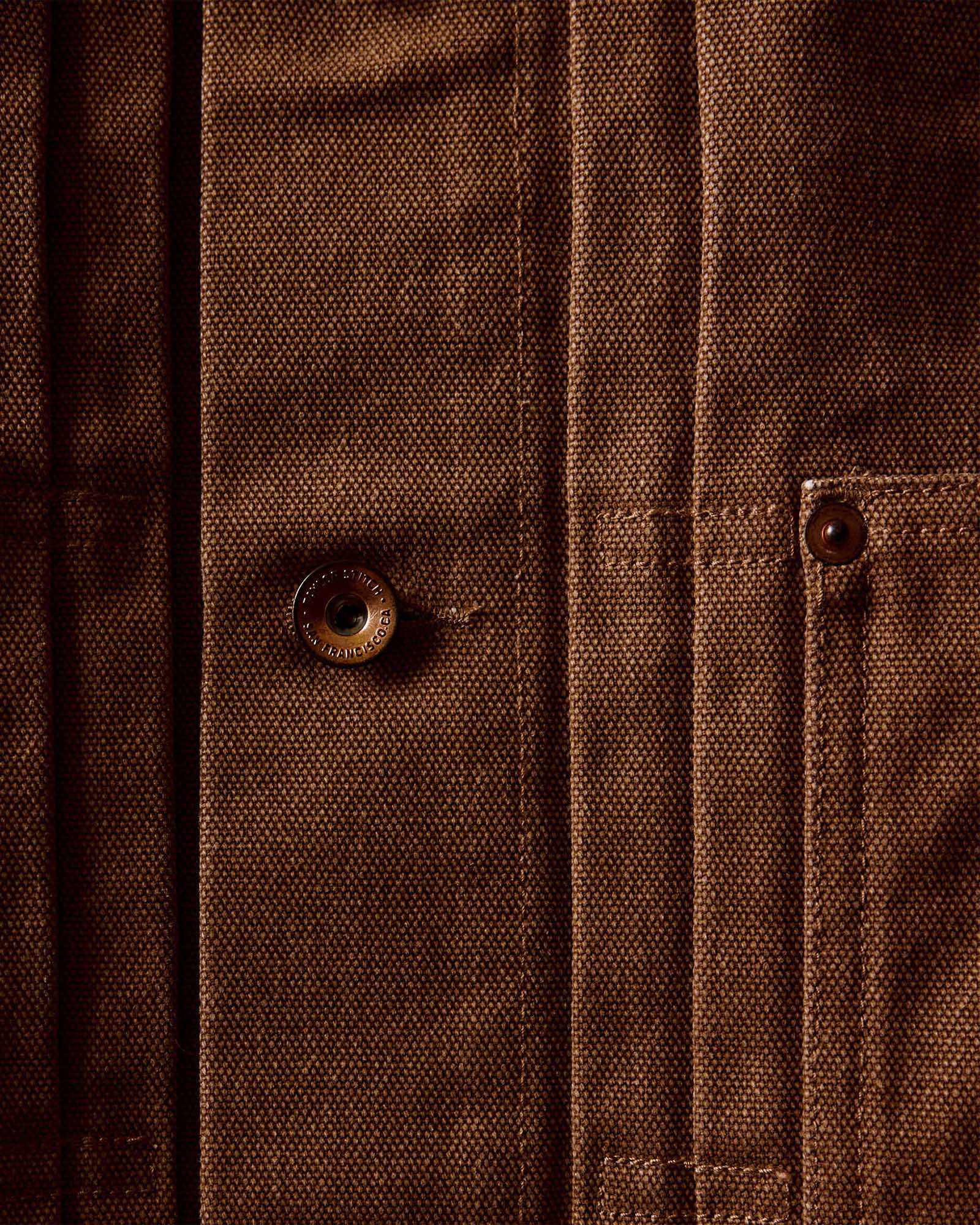 The Ryder Jacket in Tobacco Chipped Canvas - Image 6