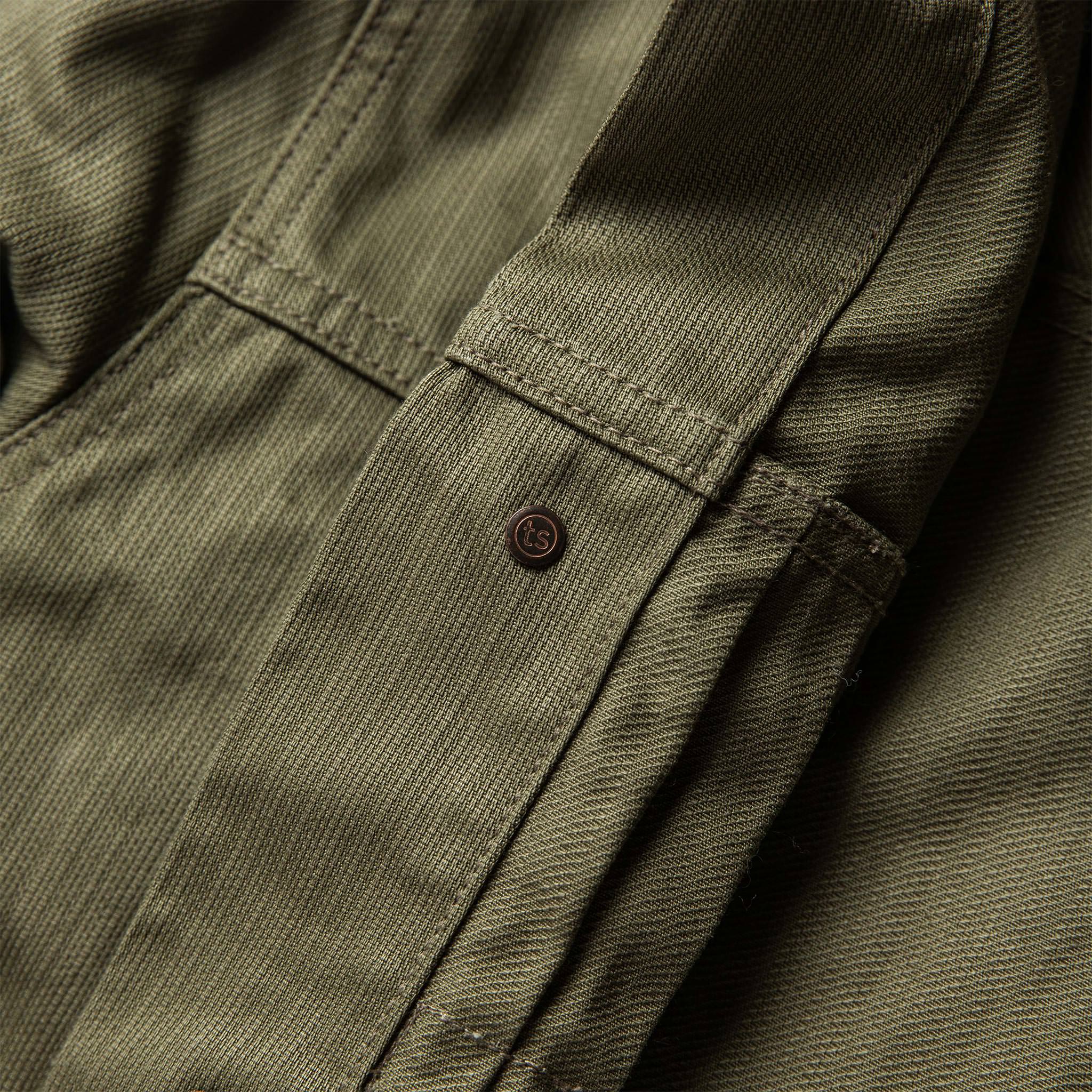 The Ryder Jacket in Yoshiwa Mills Olive - Image 9