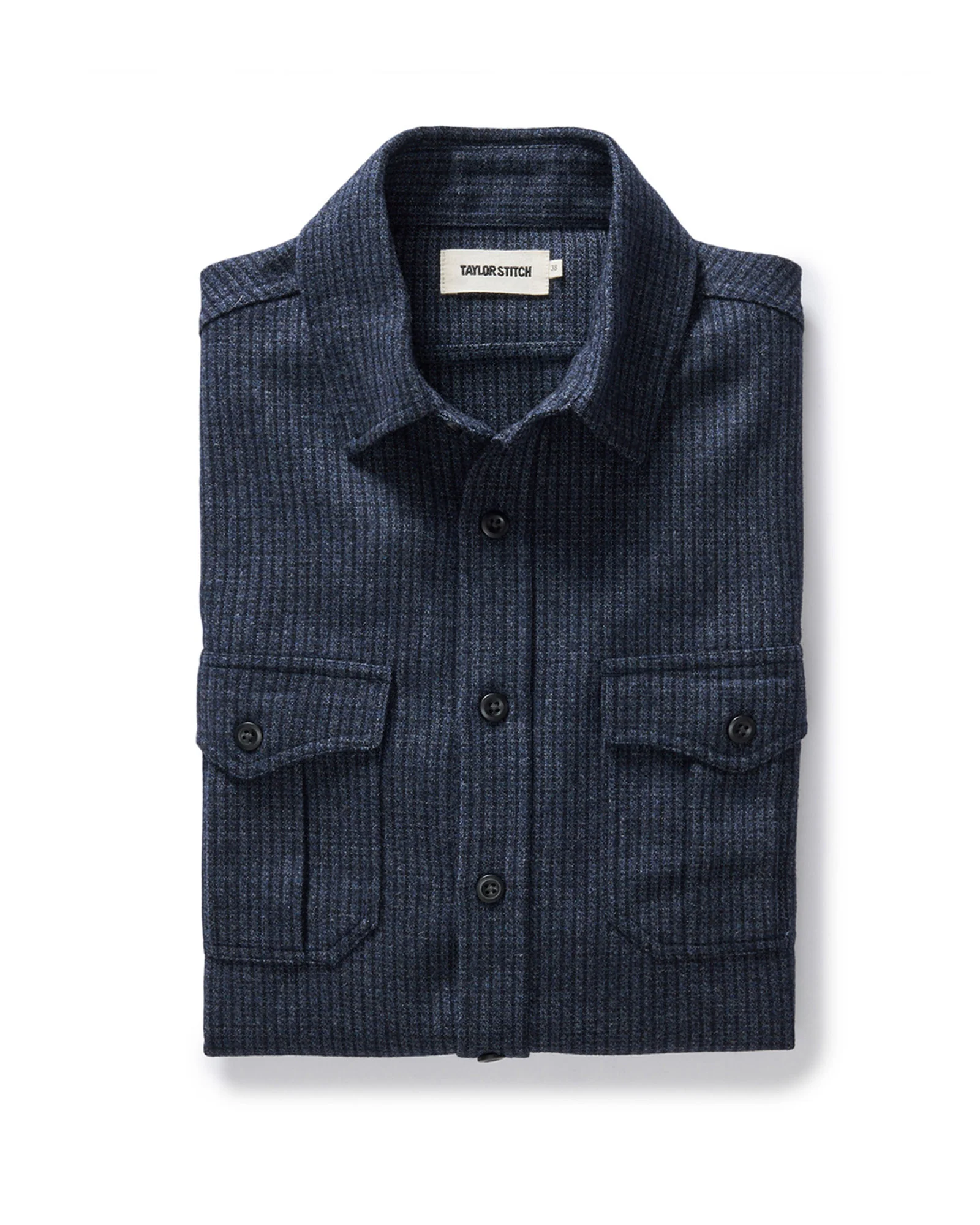 The Saddler Shirt in Midnight Check Wool