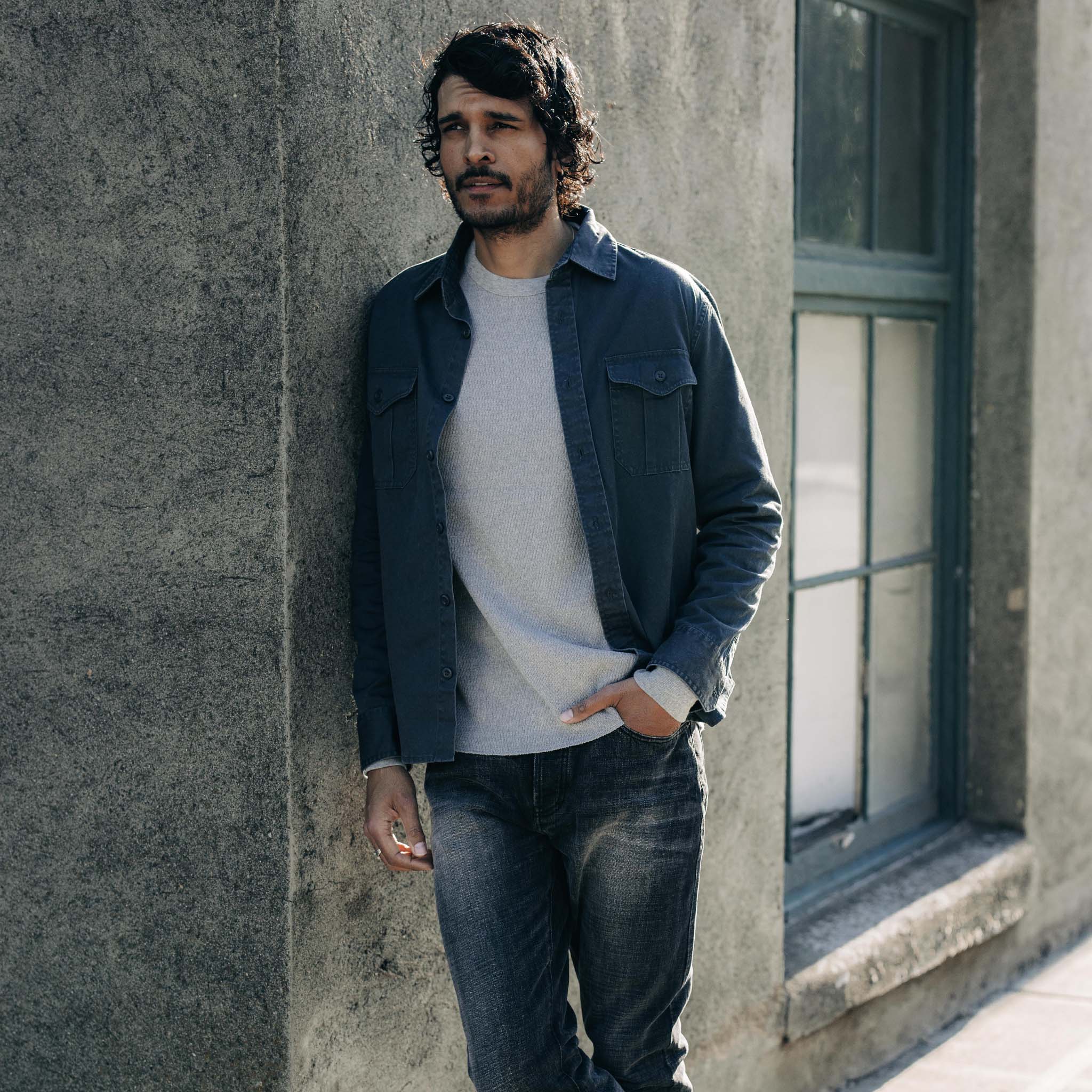 The Saddler Shirt in Washed Coal - Image 2