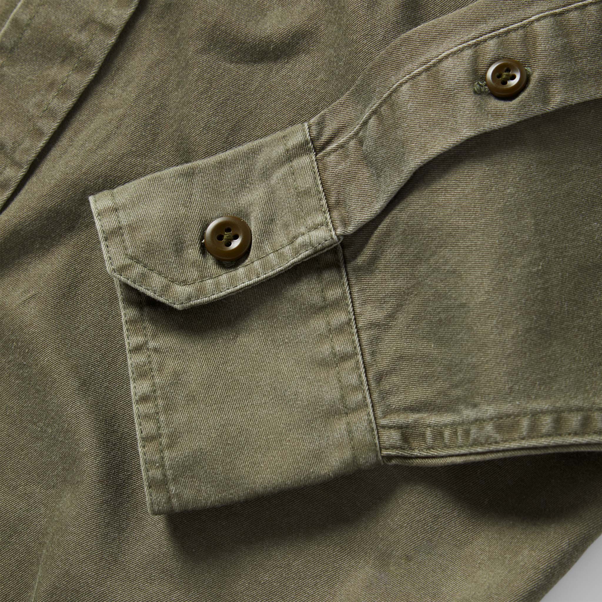 The Saddler Shirt in Washed Olive - Image 6