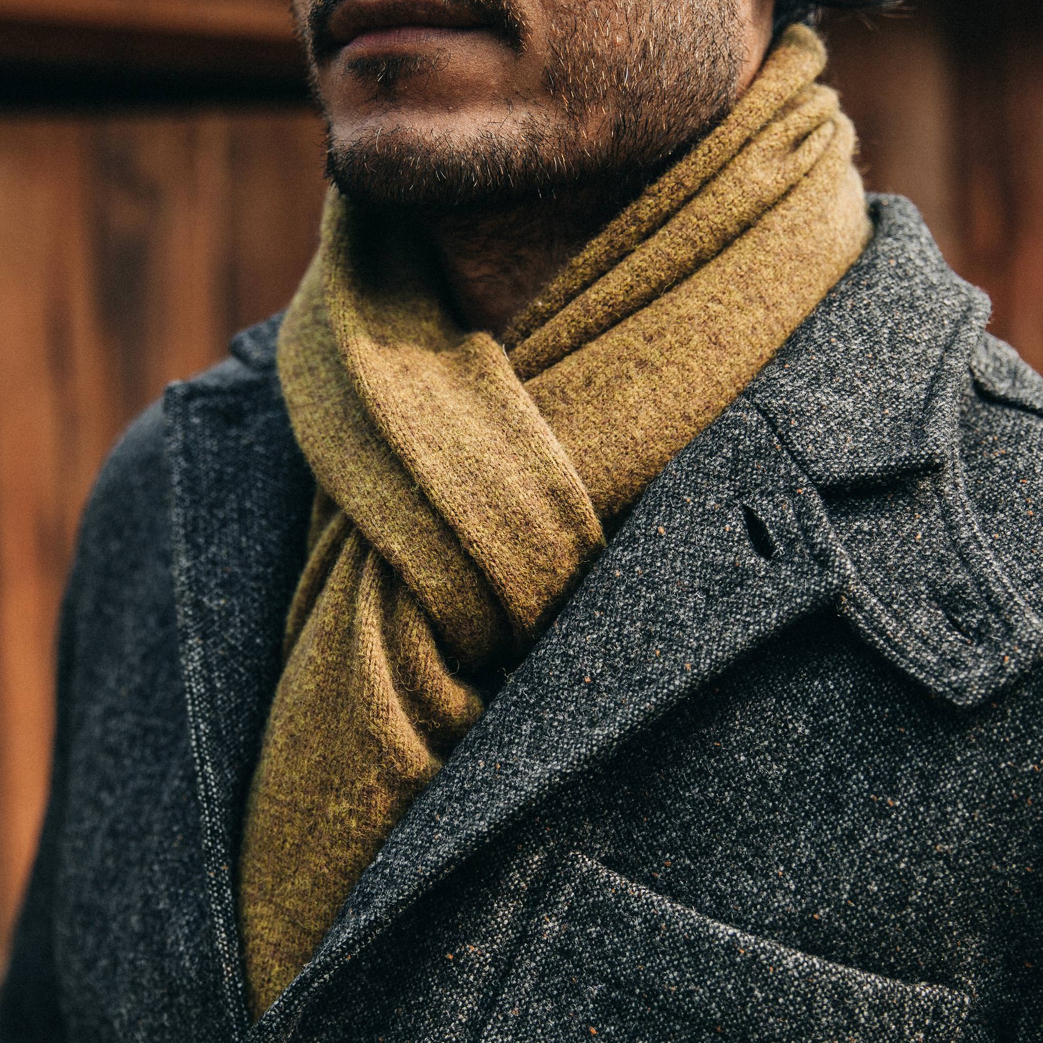 The Scarf in Ochre Baby Yak - Image 3