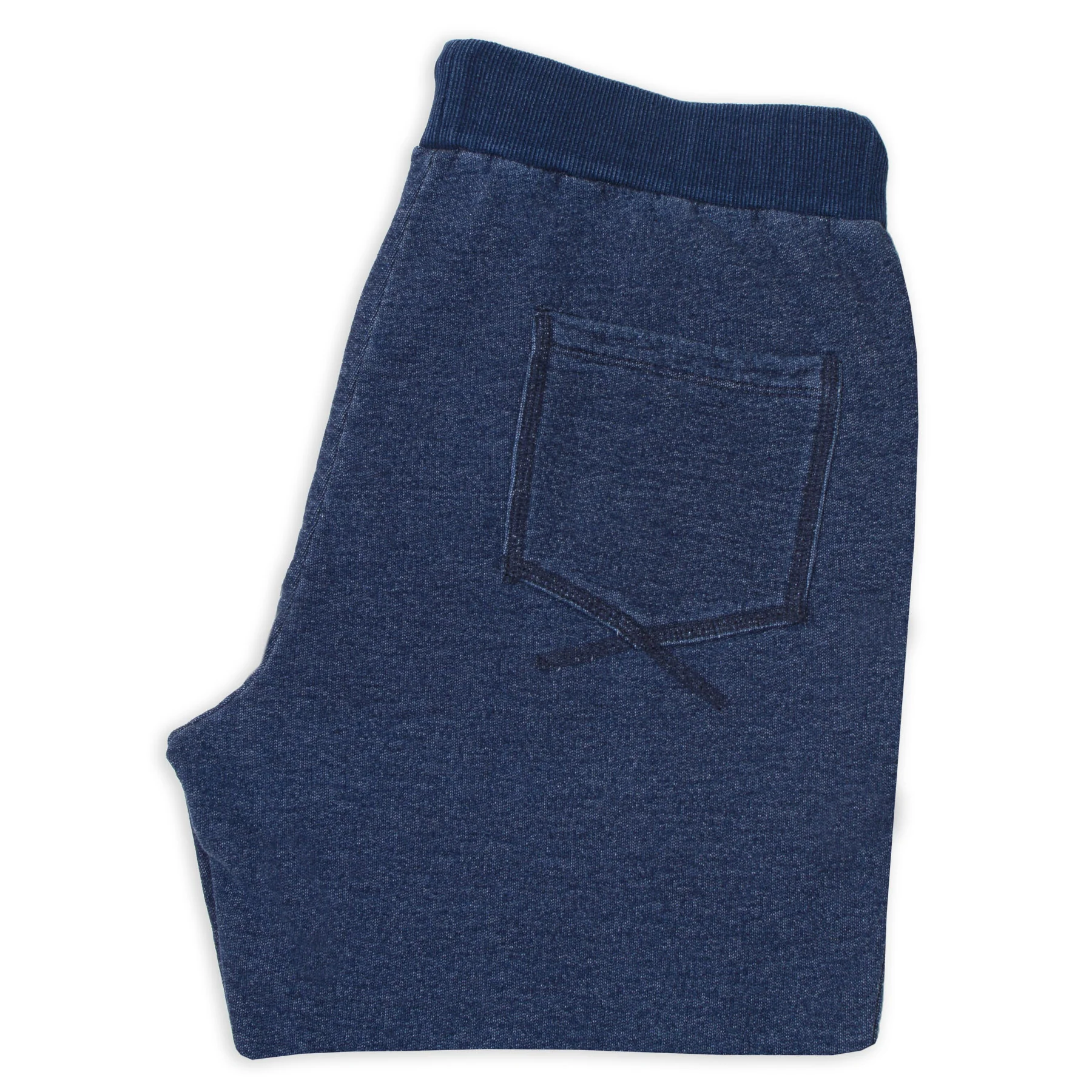 Sea Washed Indigo Fleece Sweatpants - Image 3