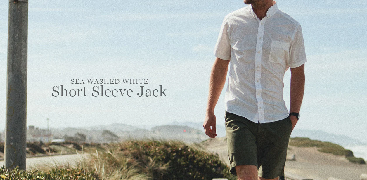 The Short Sleeve Jack in White - Image 12