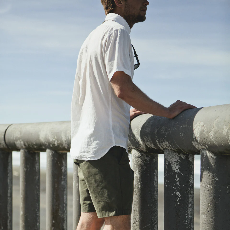 The Short Sleeve Jack in White - Image 6