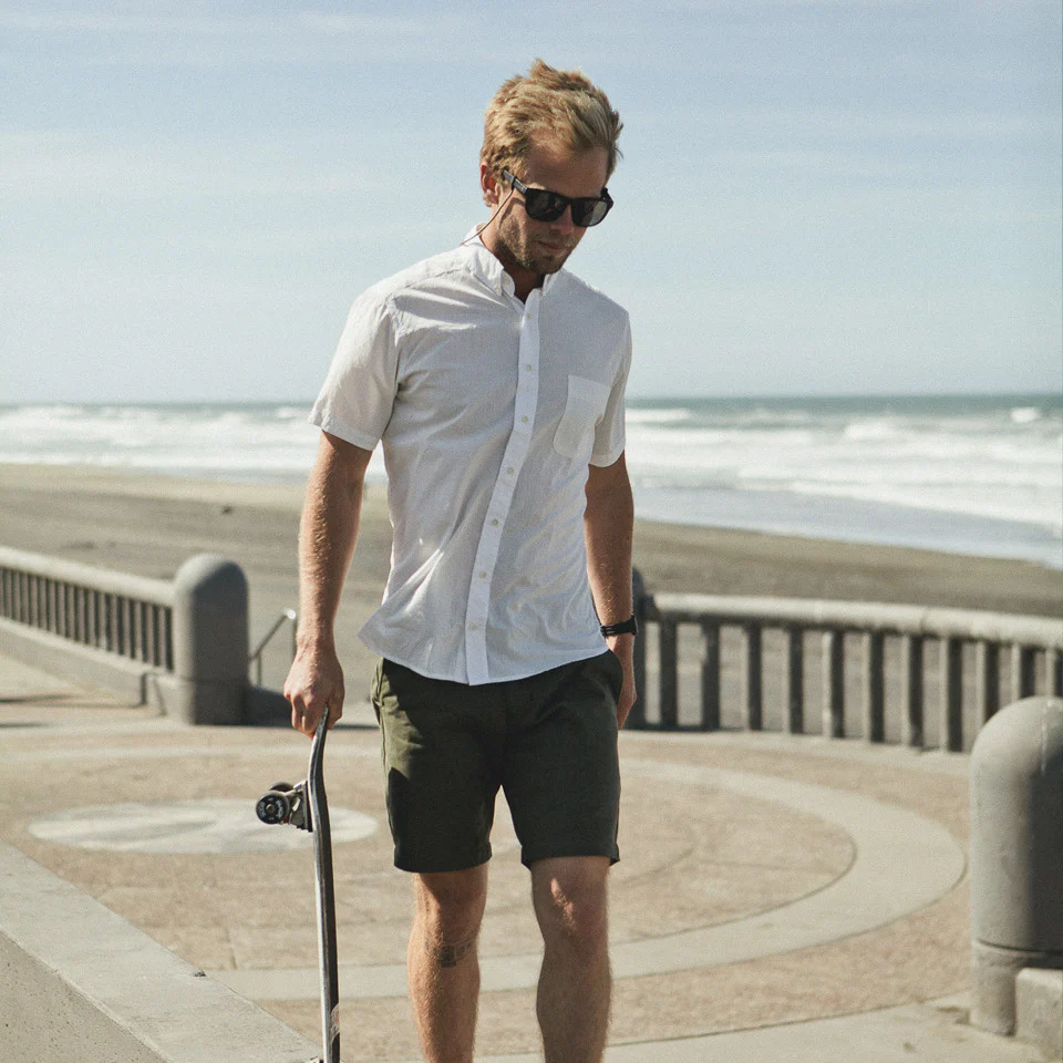The Short Sleeve Jack in White - Image 7