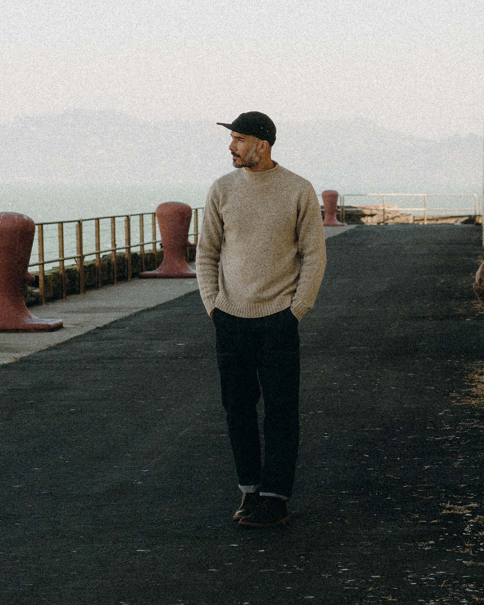 The Seafarer Sweater in Natural Donegal - Image 3